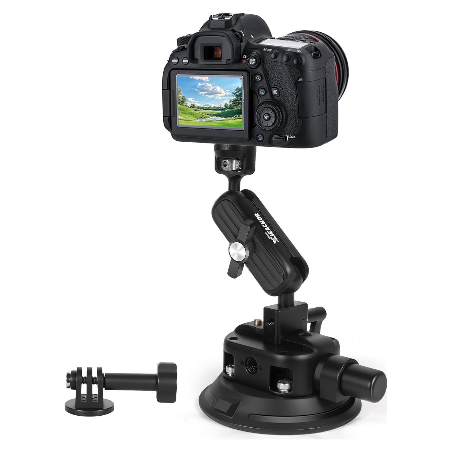 Soporte de Cámara con Ventosa xieachur 4.5" para GoPro y DSLR