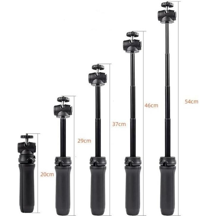 Trípode portátil y palo de selfie Spovan con zapata fría 360°