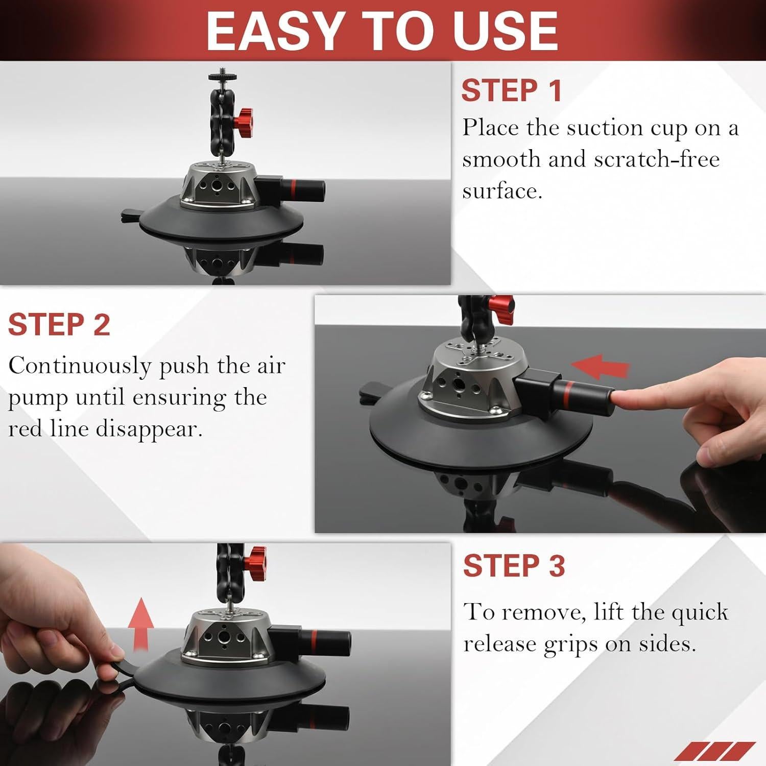 Soporte de cámara con ventosa 15cm - Guangzhou Ouheng SCM
