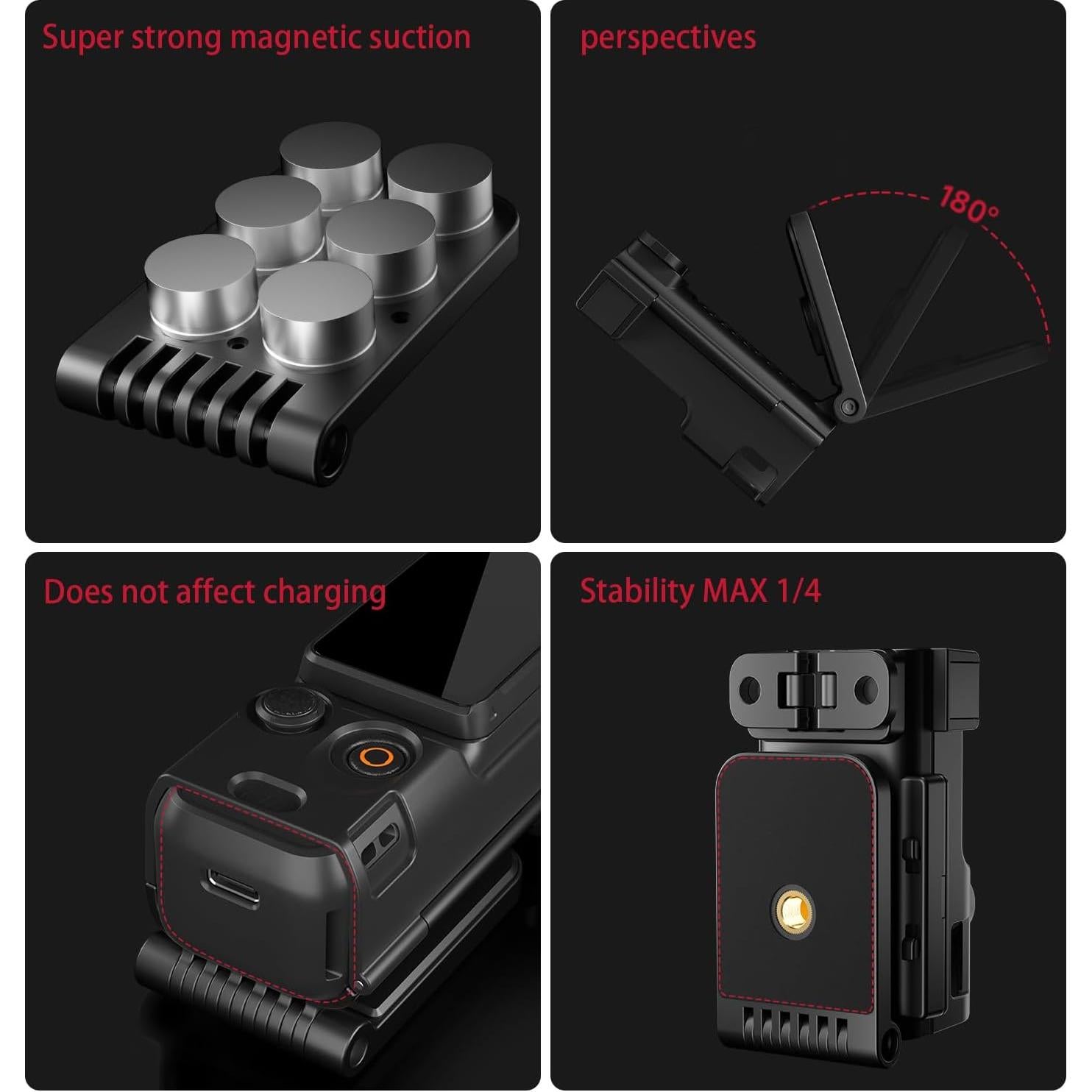 Soporte Magnético para DJI Osmo Pocket 3 - Ajustable 180°
