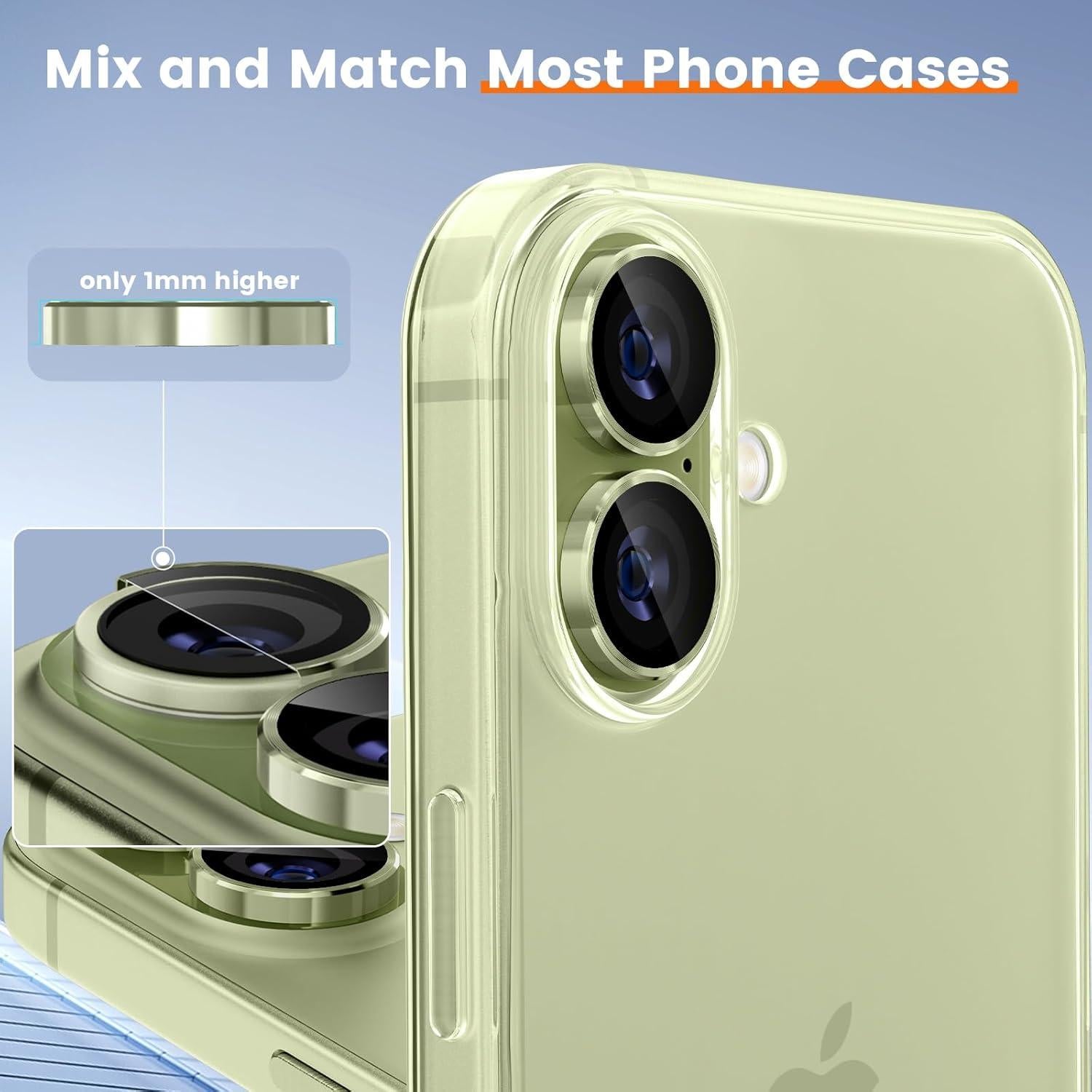 Protector de Lente de Cámara imluckies para iPhone 17 Verde