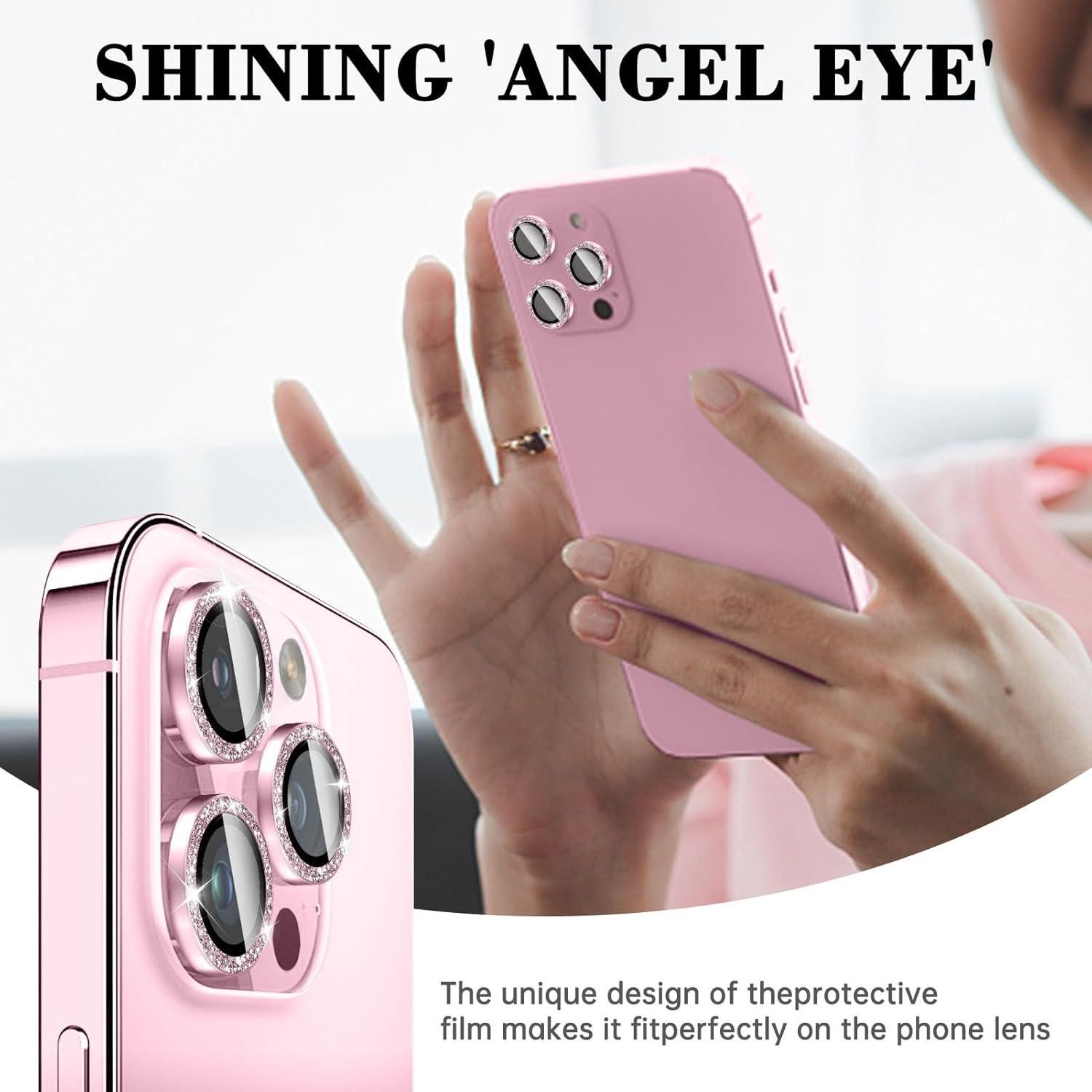 Protector de Lente de Cámara Kucheed para iPhone 11 Pro Max Rosa