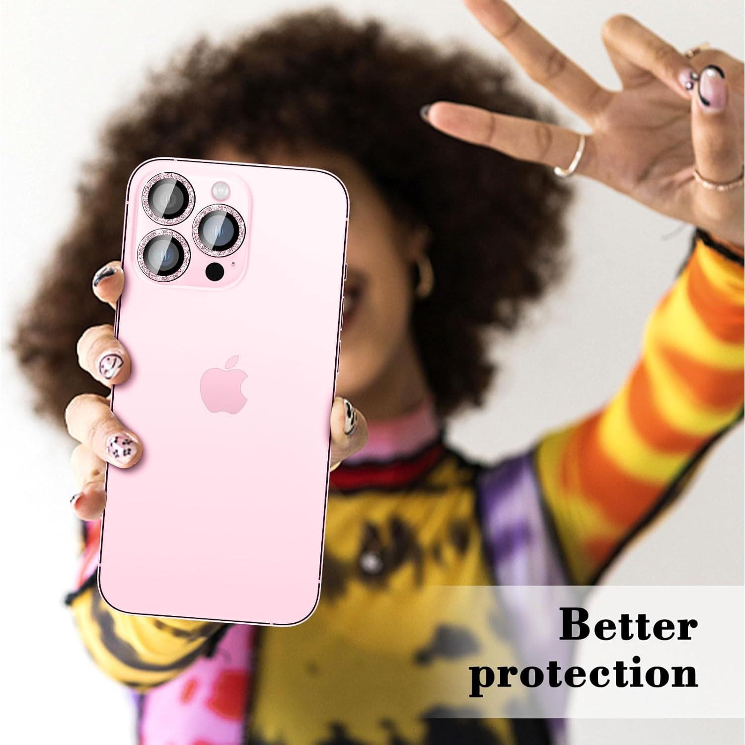 Protector de Lente de Cámara Kucheed para iPhone 11 Pro Max Rosa
