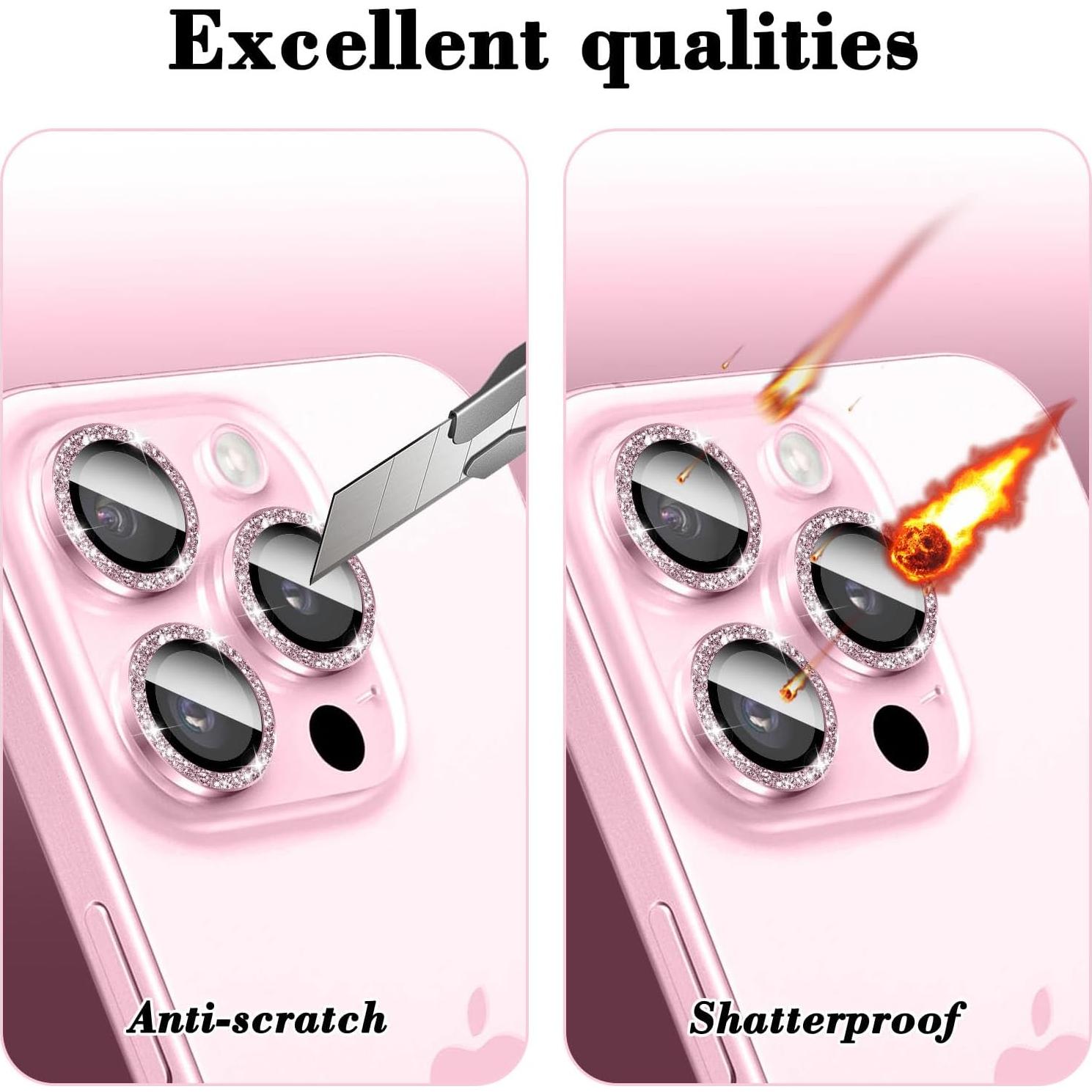 Protector de Lente de Cámara Kucheed para iPhone 11 Pro Max Rosa