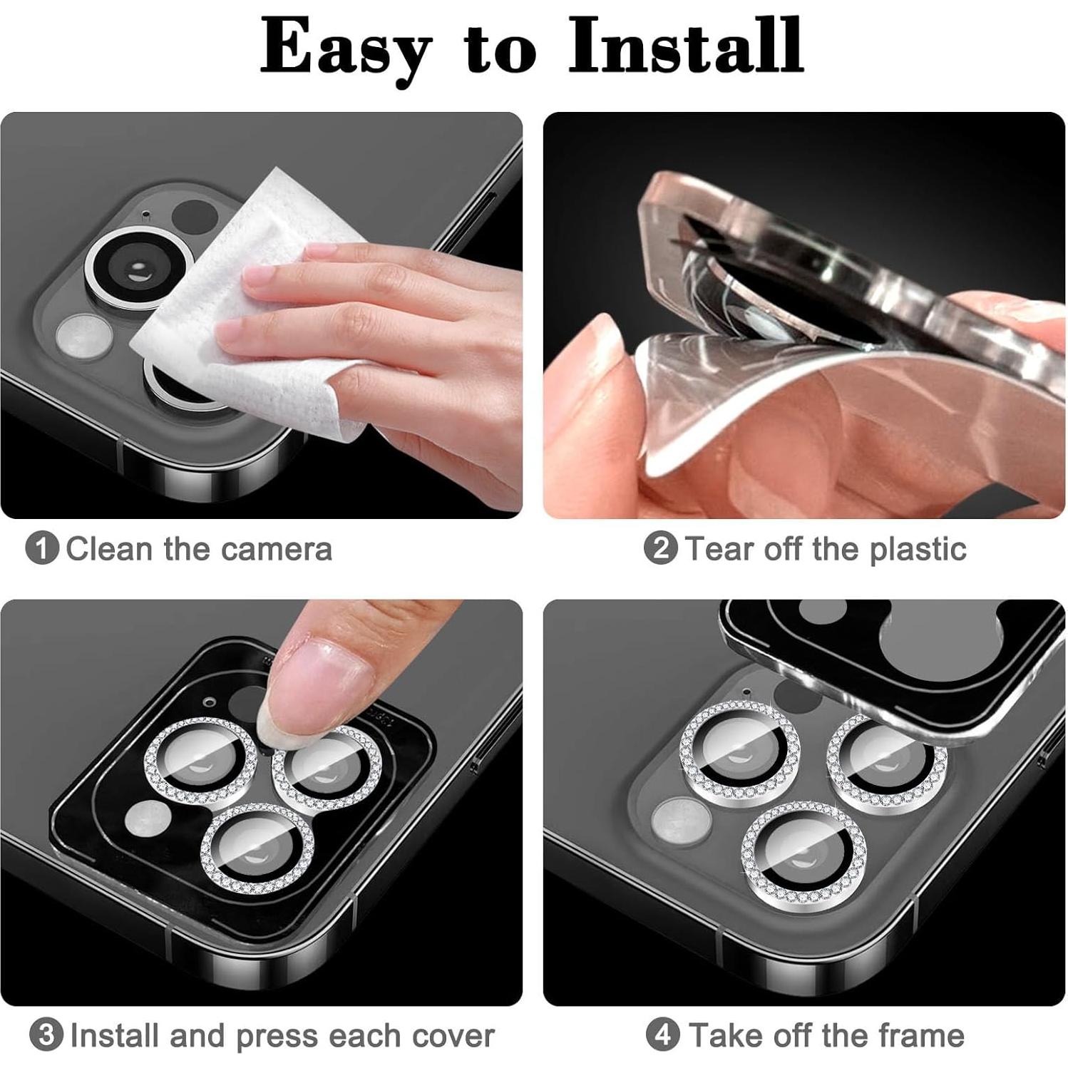 Protector de Lente de Cámara Kucheed para iPhone 11 Pro Max Rosa