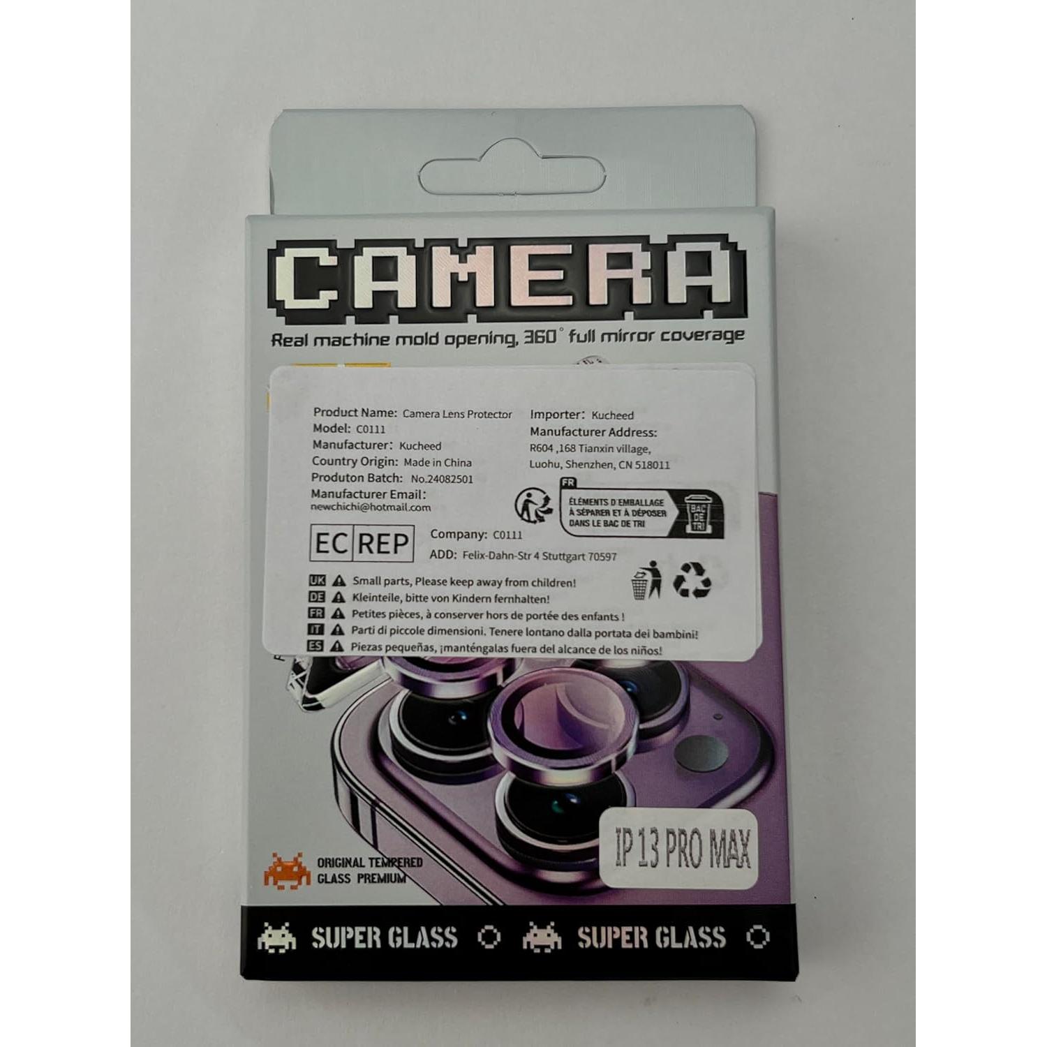 Protector de Lente de Cámara Kucheed para iPhone 11 Pro Max Rosa