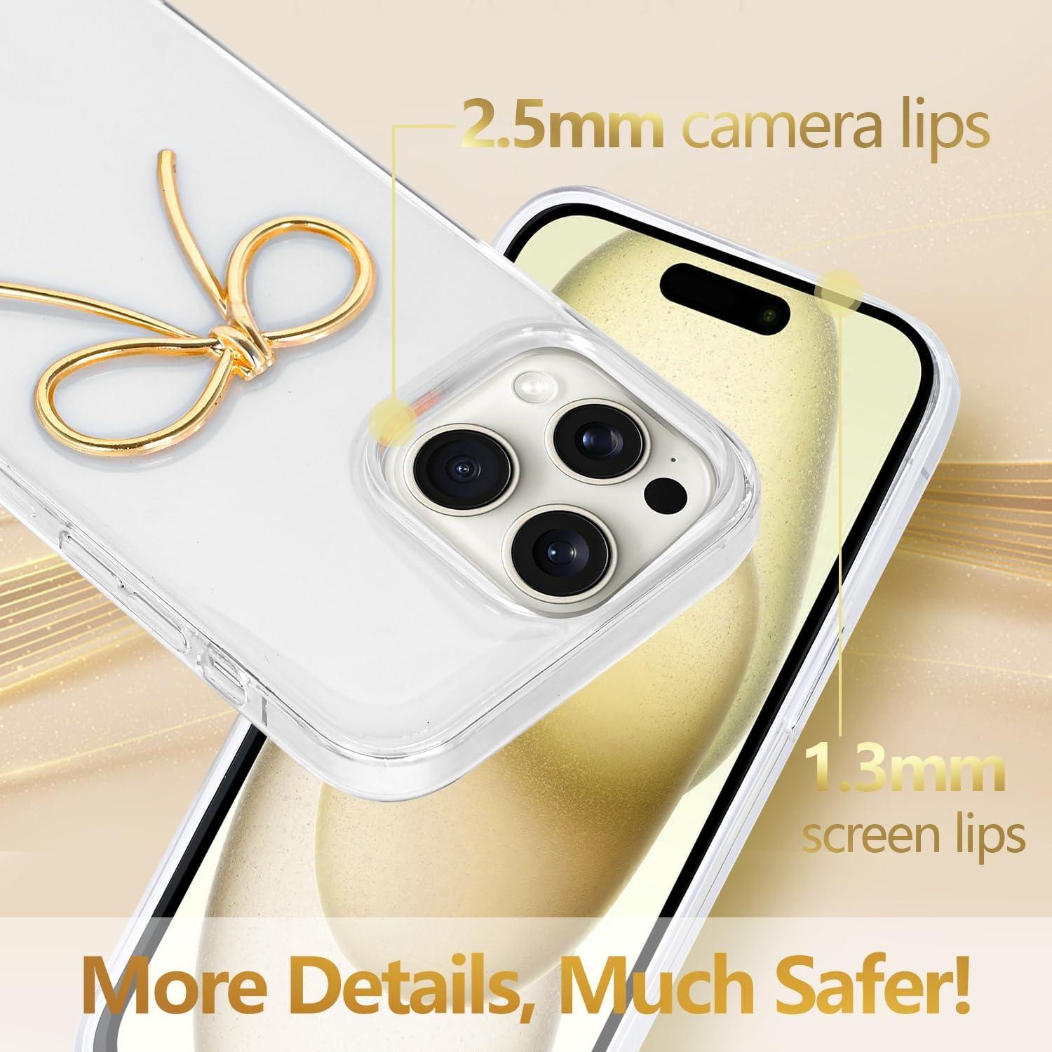 Funda protectora LIOPEU para iPhone 14 Pro Max Dorado