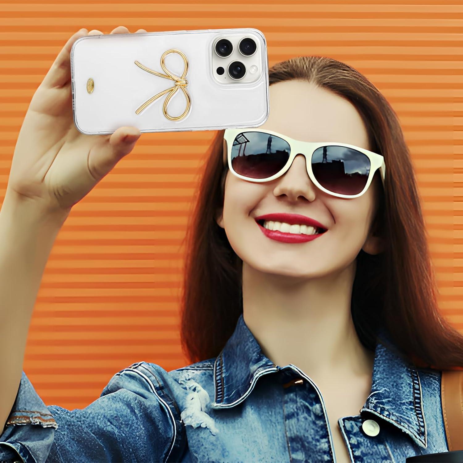 Funda protectora LIOPEU para iPhone 14 Pro Max Dorado