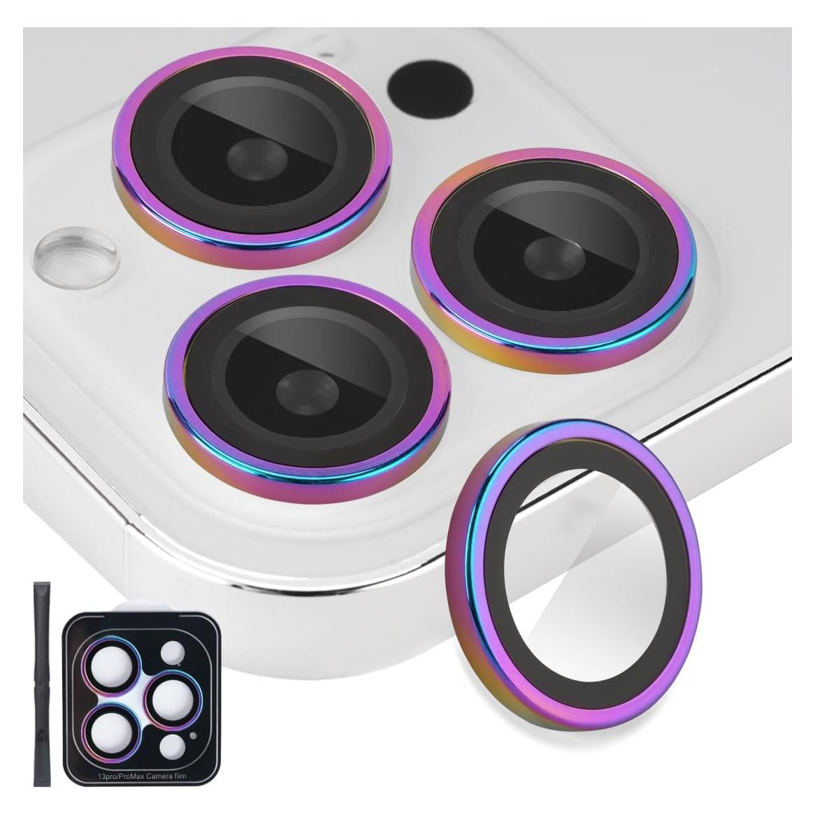 Protector de Lente de Cámara Rayorcon para iPhone 13 Pro/Pro Max
