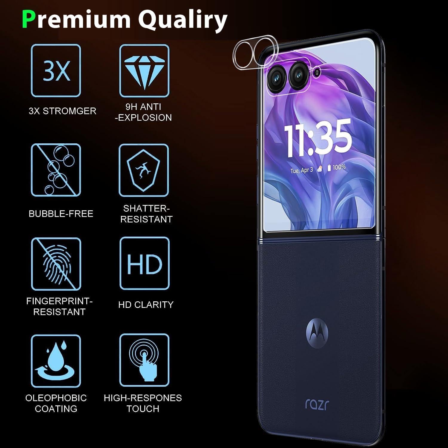 Protector de Pantalla Privado Zeking para Motorola Razr 50 2024