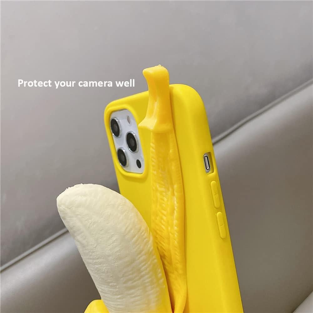 Funda Silicona Kawaii para iPhone 16 Pro Max - Banana A