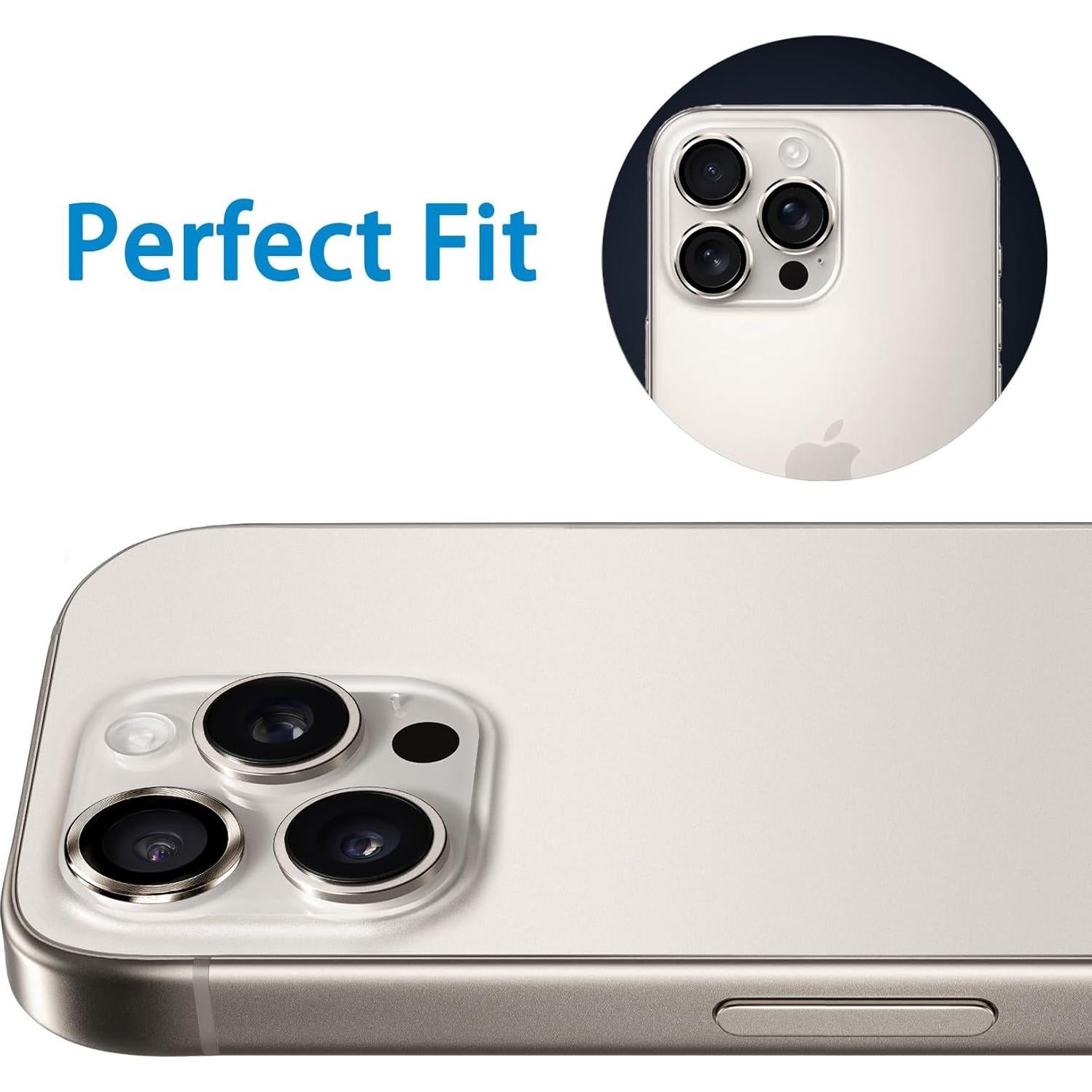 Protector de Lente de Cámara Hsefo para iPhone 16 Pro/Max 9H