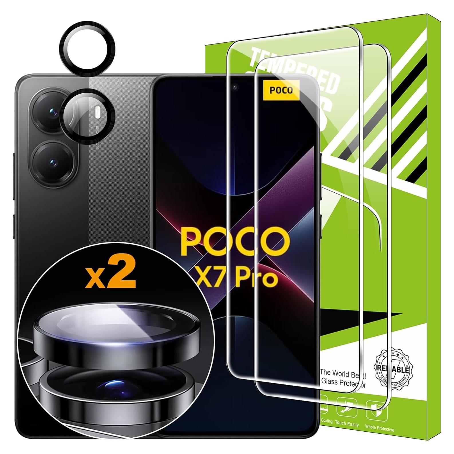 Protector de Pantalla Xiaomi Poco X7 Pro 6.67" Vidrio Templado 9H