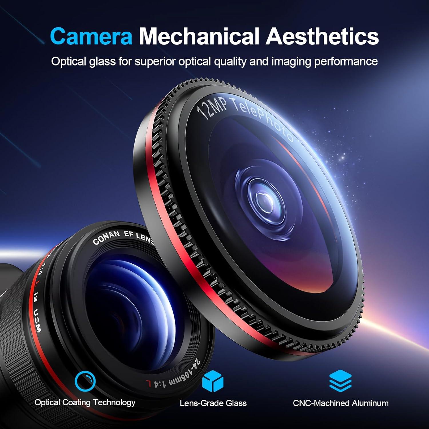 Protector de Lente de Cámara X-it para iPhone 16/16 Plus 2 Pcs