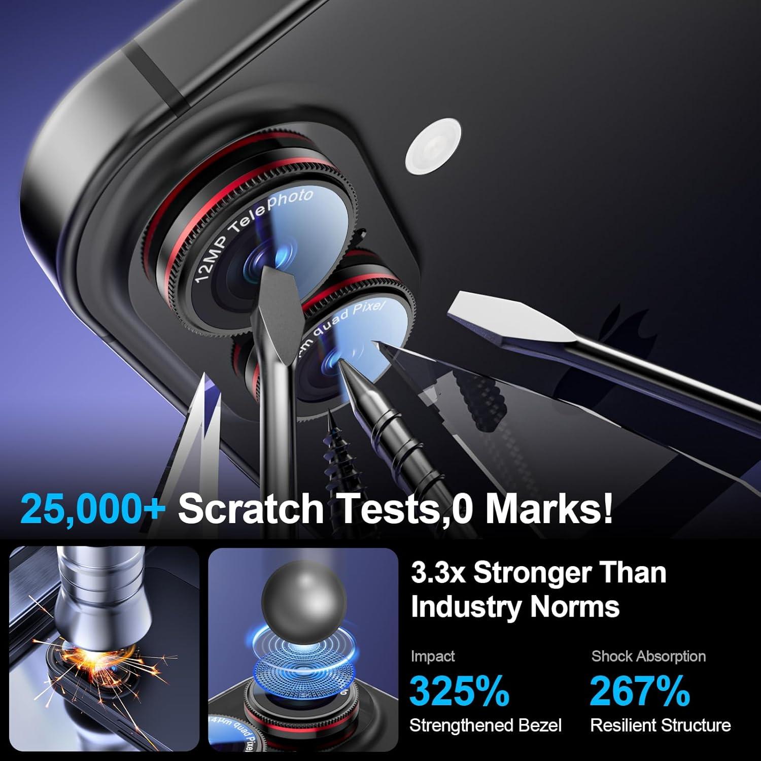 Protector de Lente de Cámara X-it para iPhone 16/16 Plus 2 Pcs