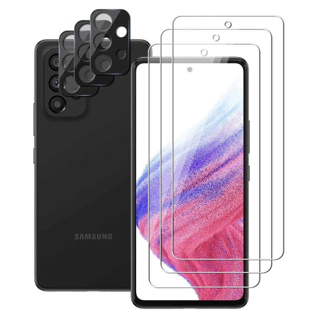 Protector de Pantalla y Lente para Samsung Galaxy A53 5G - 6 Piezas