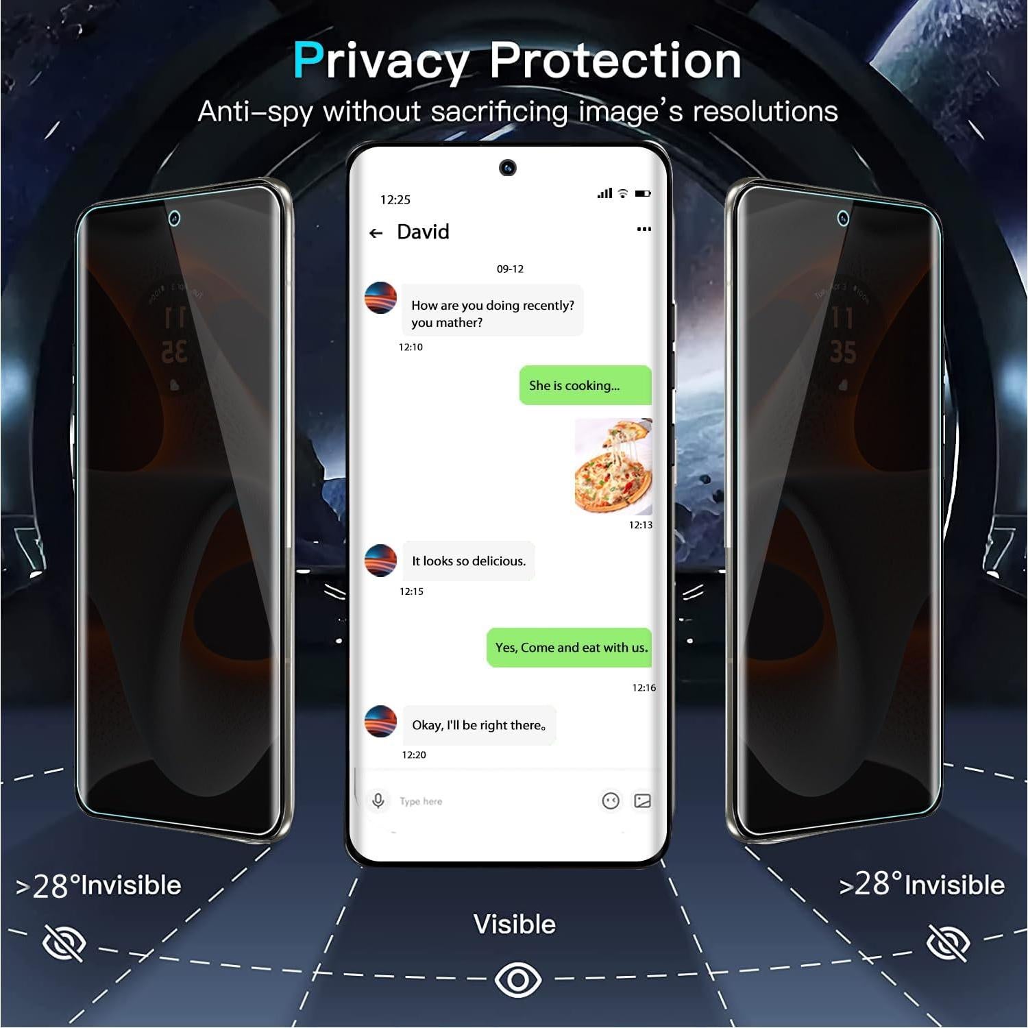 Protector de Pantalla y Lente Zeking para Motorola Edge 2024