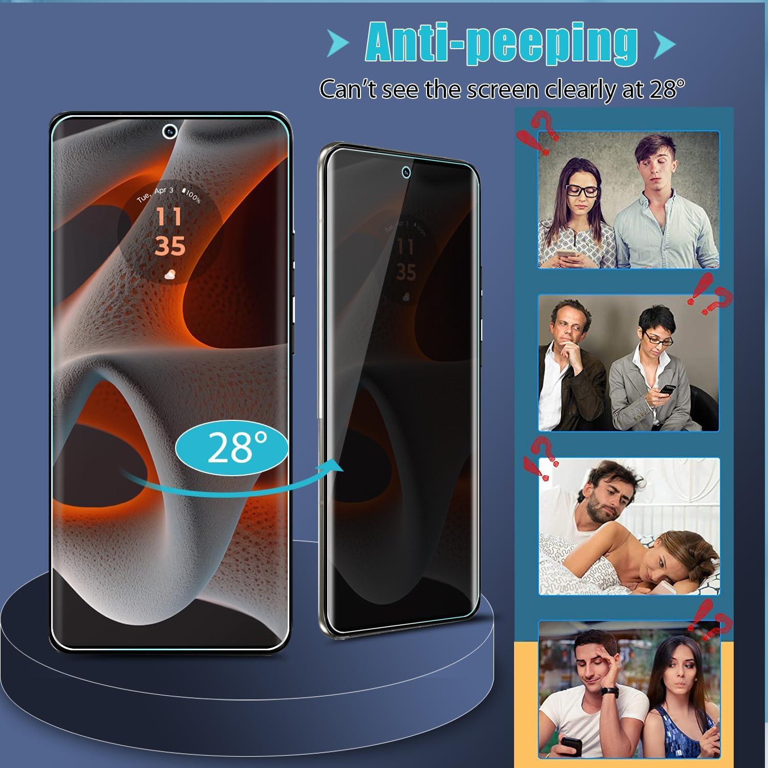 Protector de Pantalla y Lente Zeking para Motorola Edge 2024