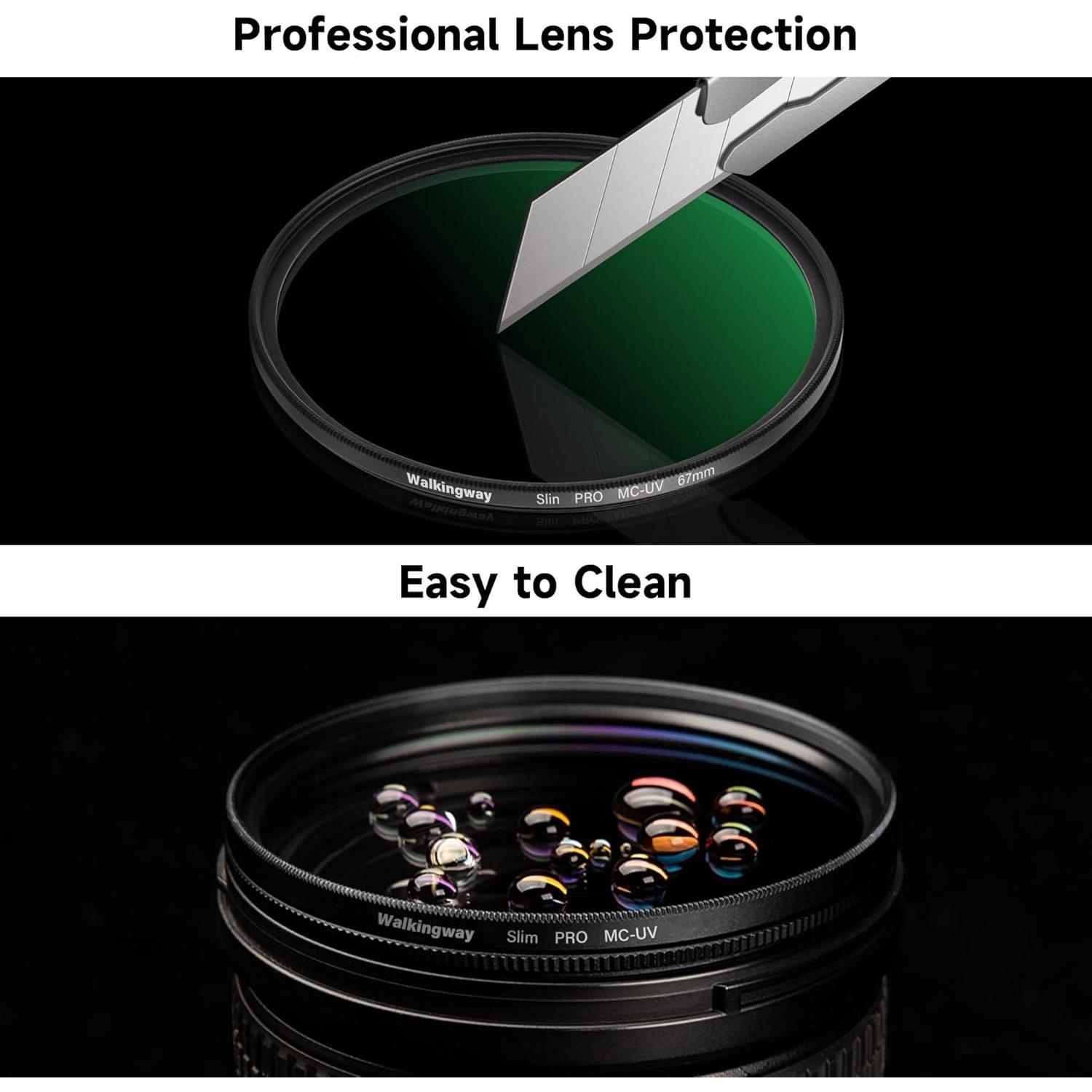 Filtro UV 58mm Walking Way - Vidrio Óptico HD, 28 Capas