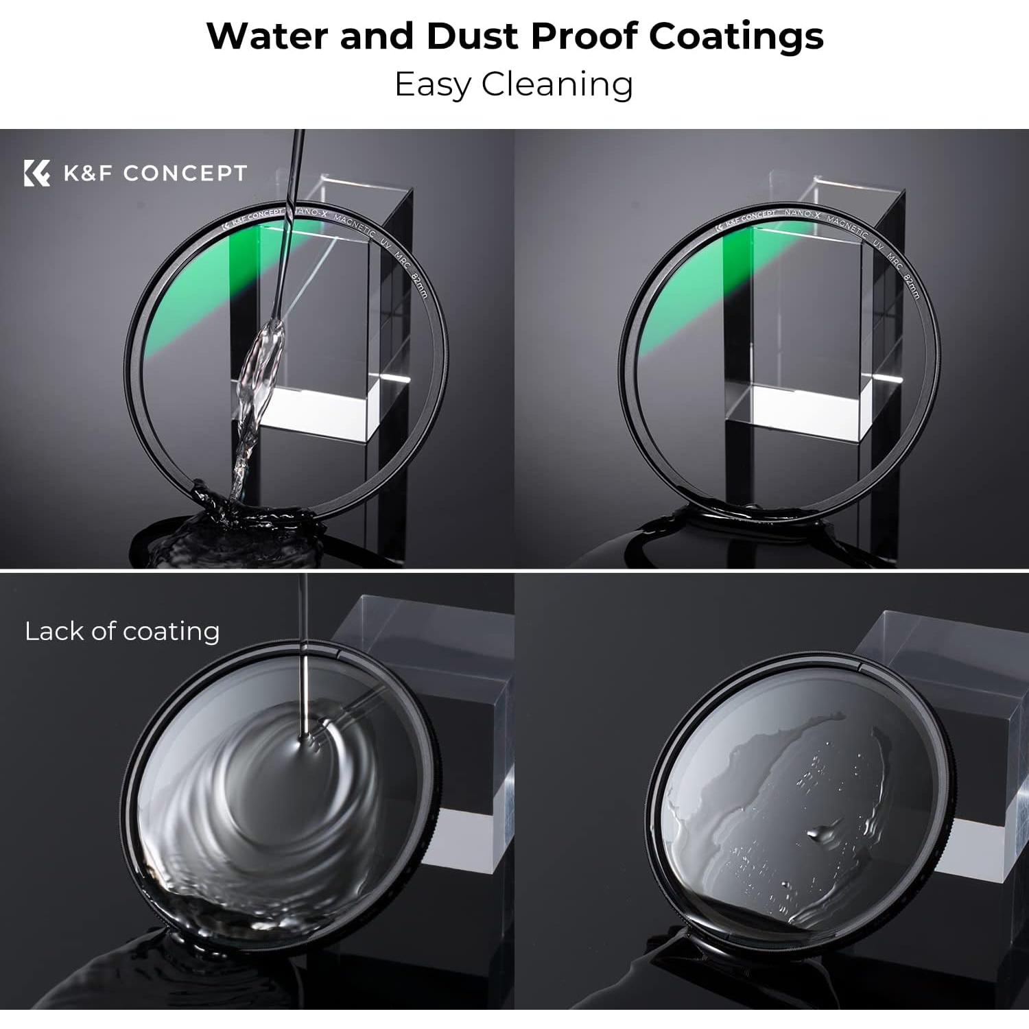 K&F CONCEPT 67mm Magnetic MC UV Lens Protection Filter + Lens Filter Cap with 28 Multi-Layer Coatings Waterproof/Scratch Resistant Ultra-Slim UV Filter for Camera Lens (Nano-X Series)