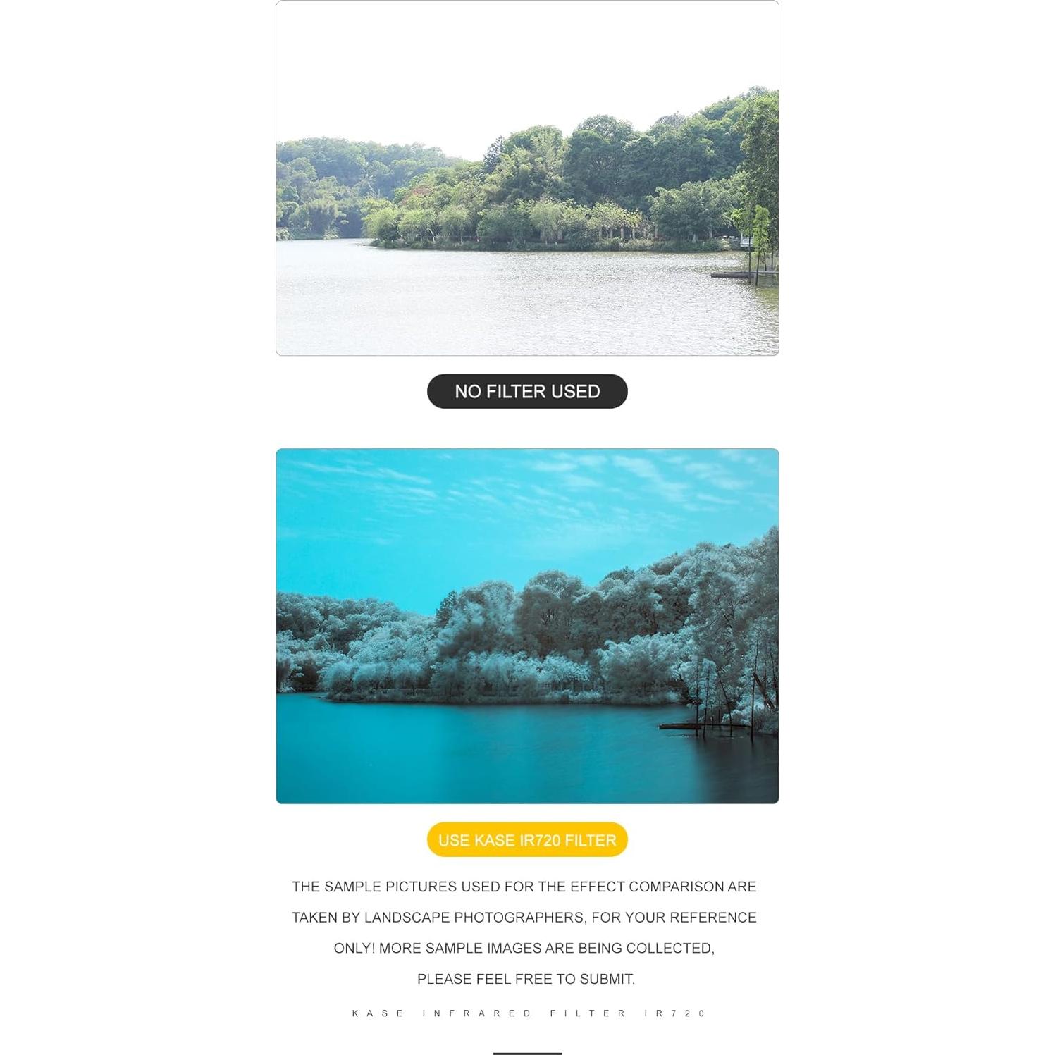 Filtro Infrarrojo 720nm Kase Revolution 72mm con Adaptador Magnético