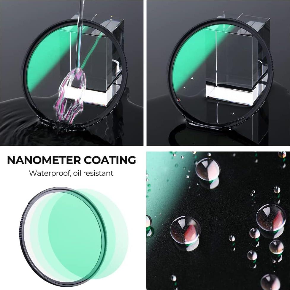 Filtro de Difusión Negra K&F Concept 72mm con 74% Transmitancia