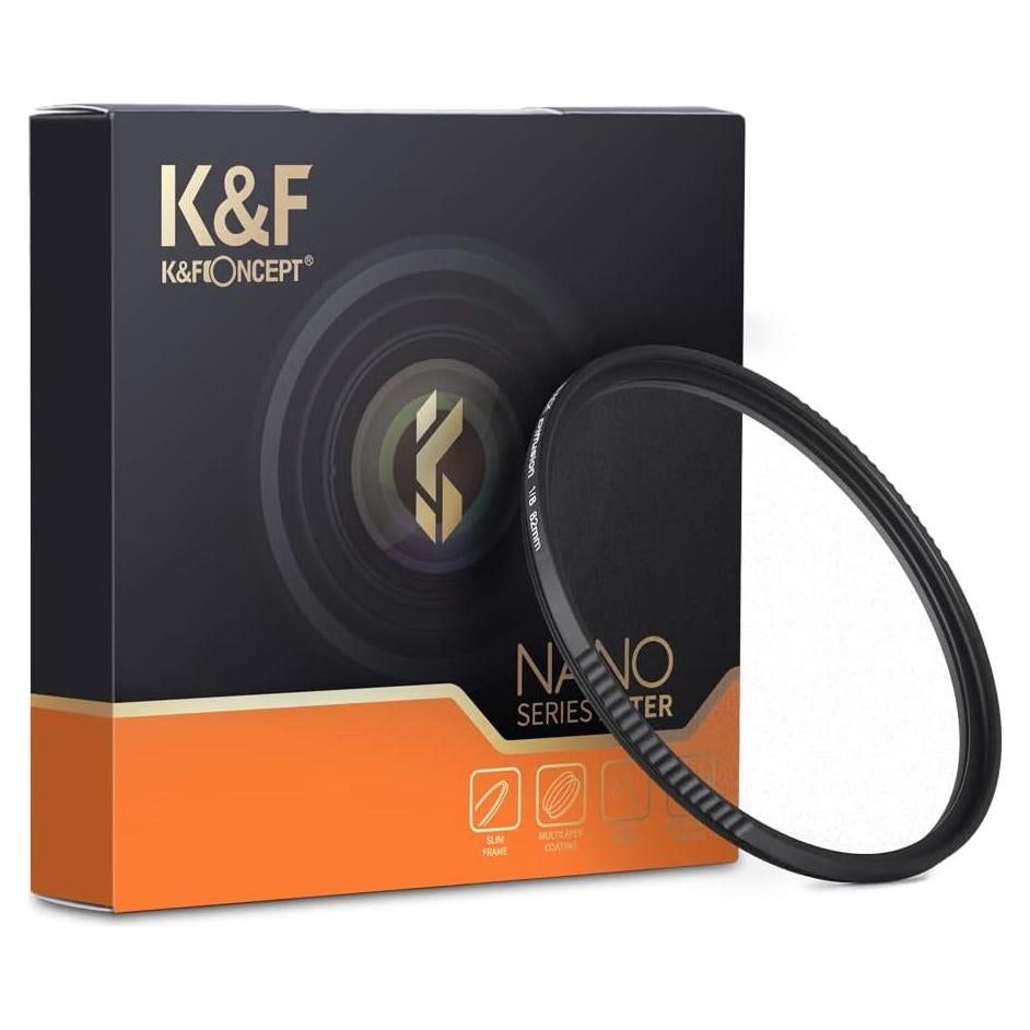 Filtro Suave Negro K&F Concept 58mm HD Impermeable