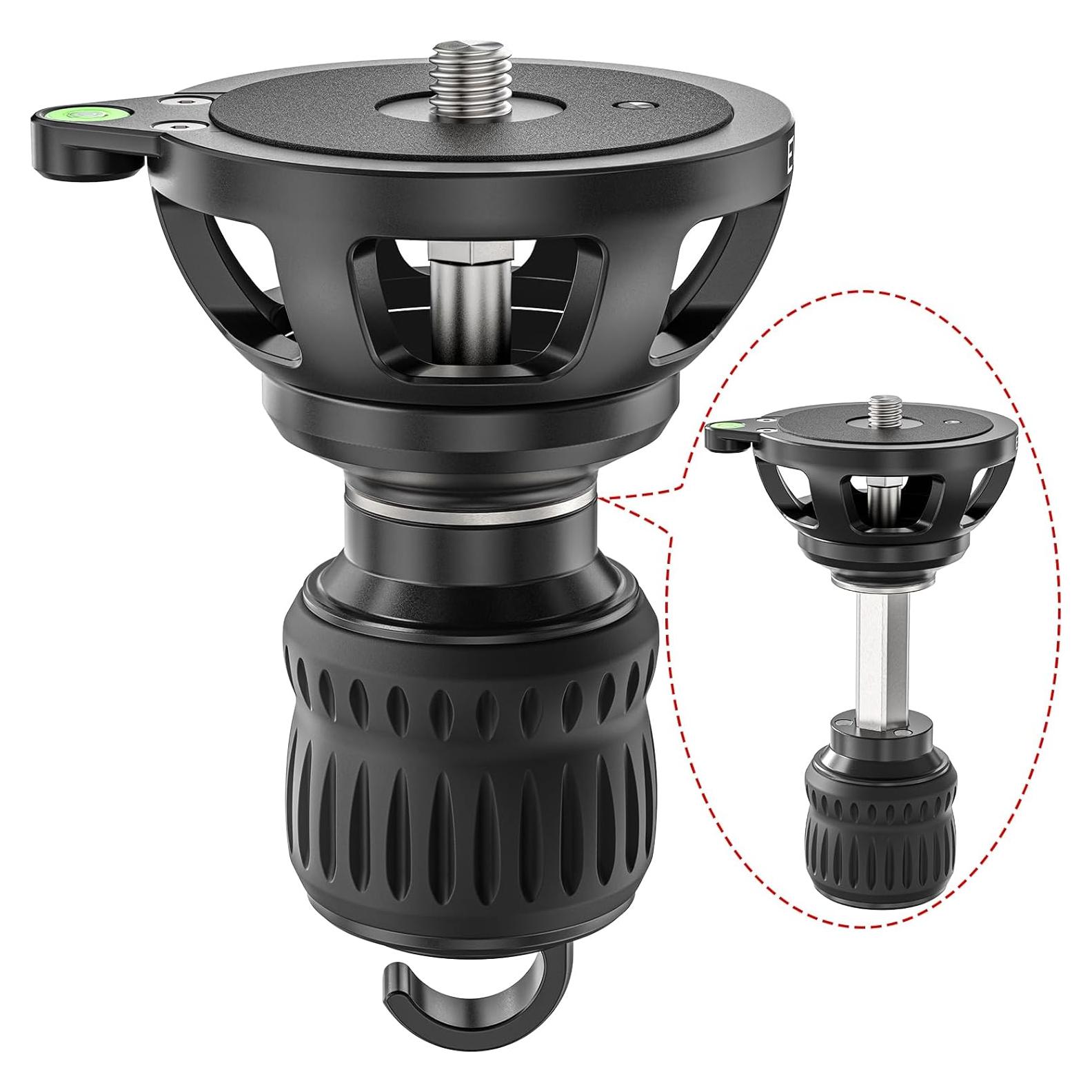 Adaptador de Tazón EVUMO B75M 75mm a 3/8'' con Mango Retráctil