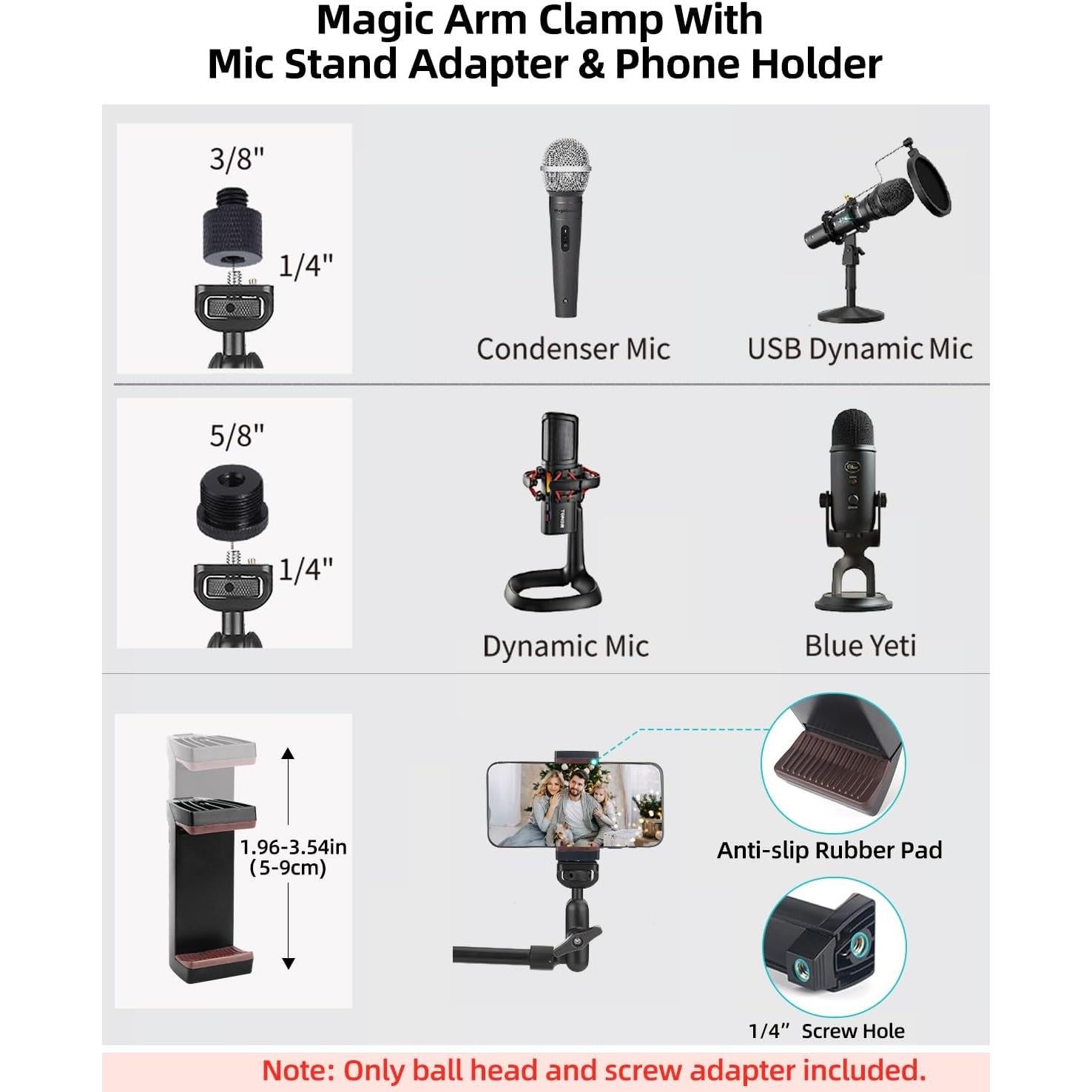 Brazo Mágico 22" JEBUTU con Abrazadera y Adaptadores