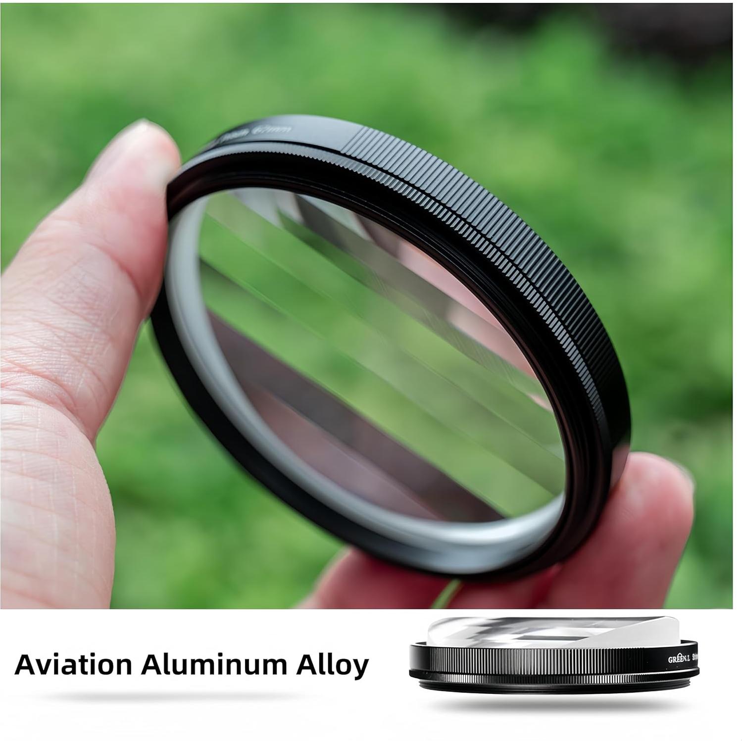 Filtro Prisma Lineal GREEN.L 77mm Vidrio Óptico Efectos