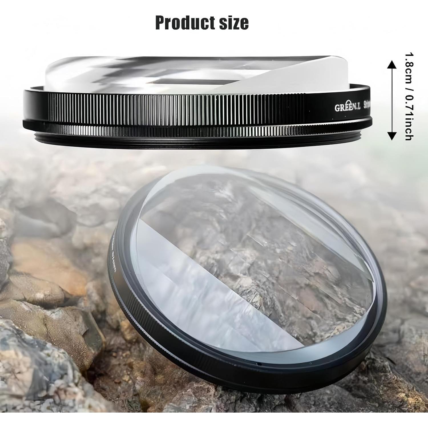 Filtro Prisma Lineal GREEN.L 77mm Vidrio Óptico Efectos