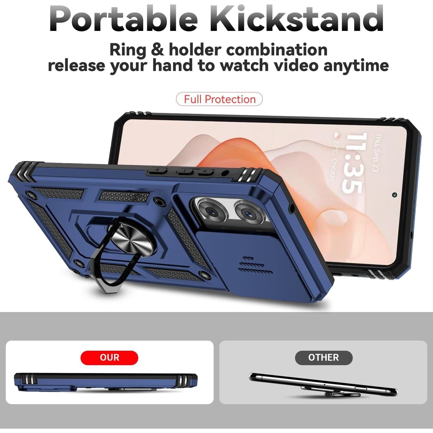 Funda Dura TPU para Motorola Moto G Stylus 2025 5G - Azul Marino