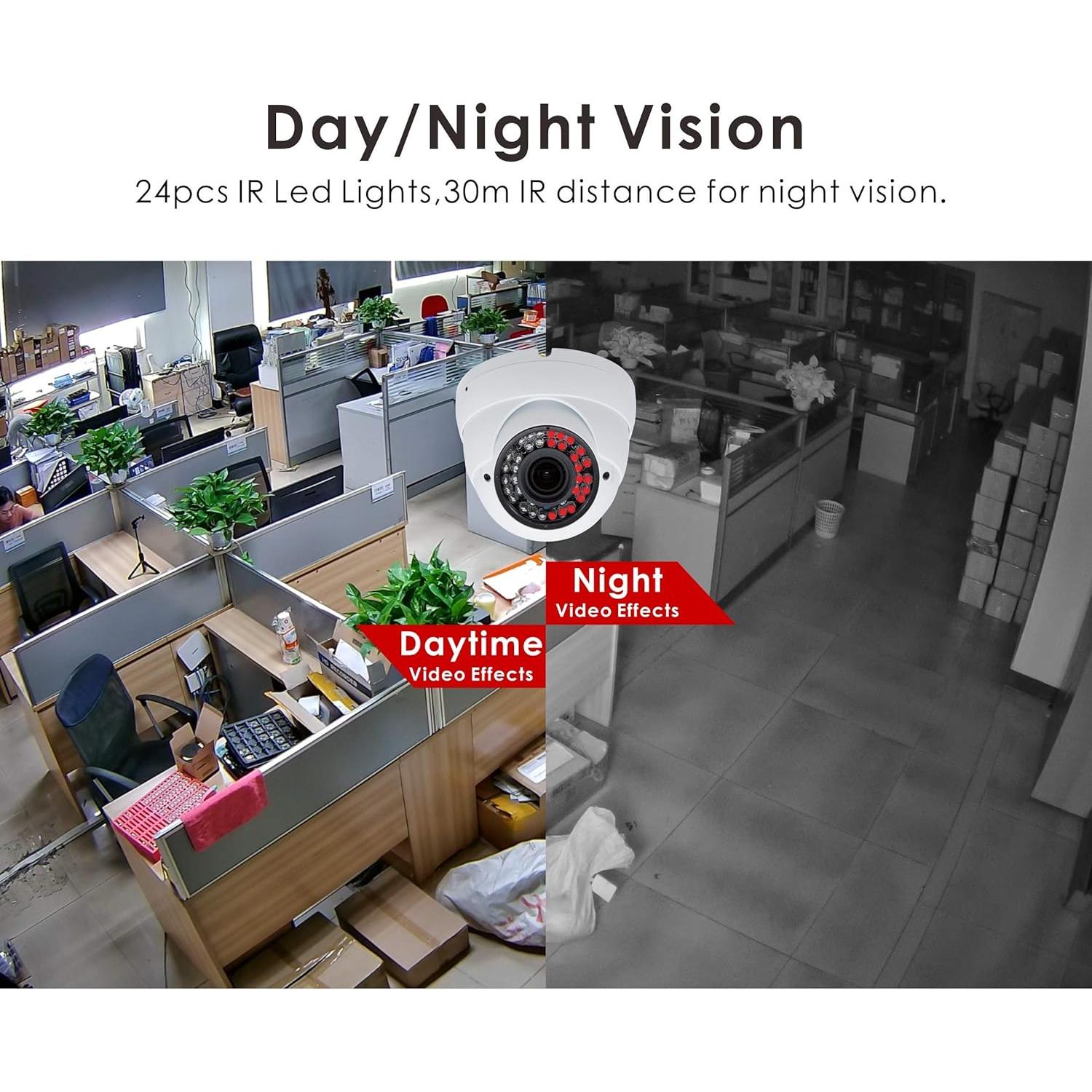 Cámara de Seguridad Vonnision 5MP Dome Varifocal 2.8-12mm