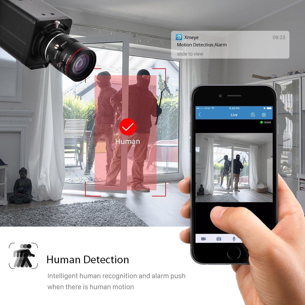 Cámara de Seguridad IP Bullet 2K 4MP POE Varifocal 6-12mm