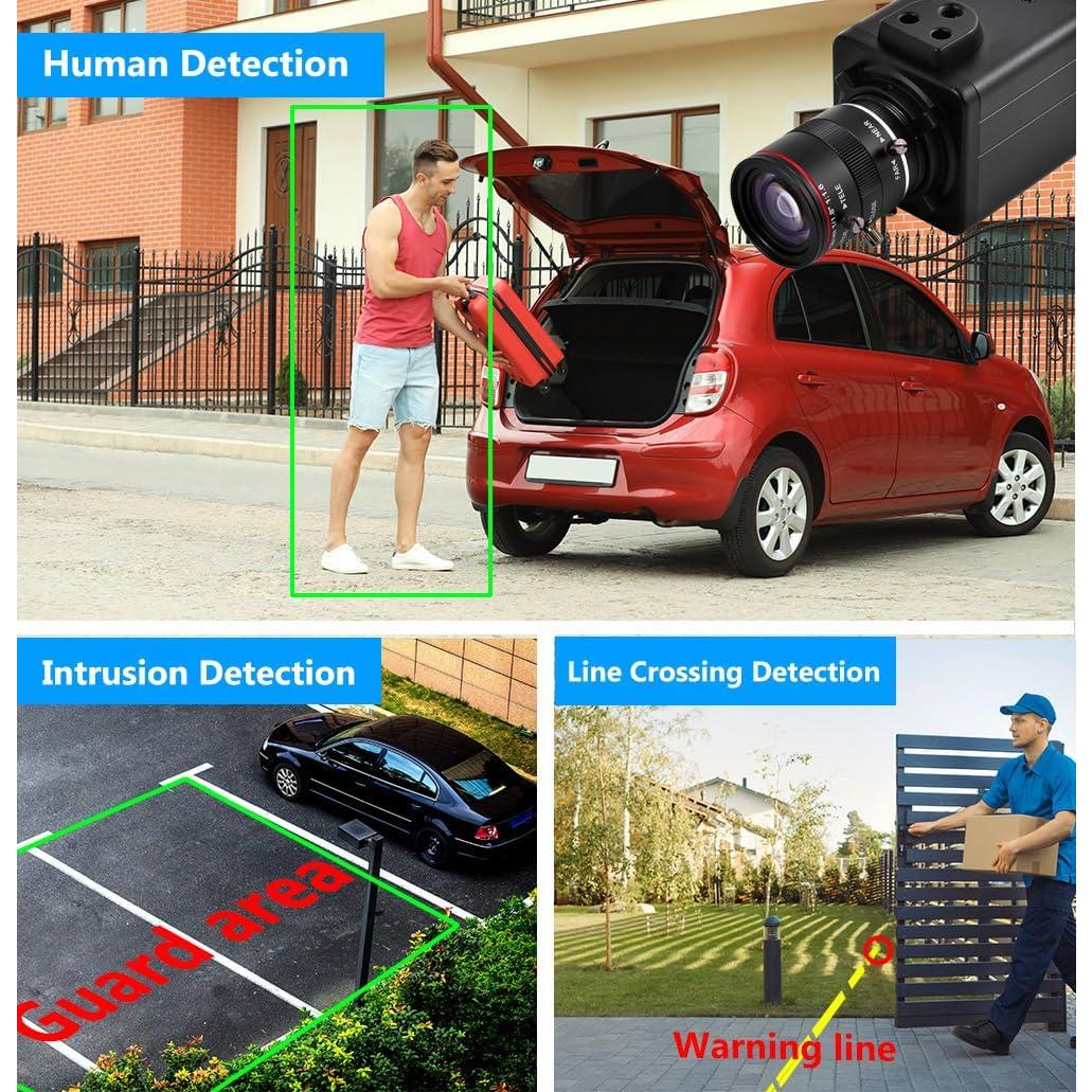 Cámara de Seguridad IP Bullet 2K 4MP POE Varifocal 6-12mm