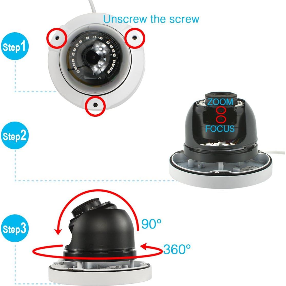 Cámara de Seguridad Dome 5MP Westshine Varifocal 2.8-12mm
