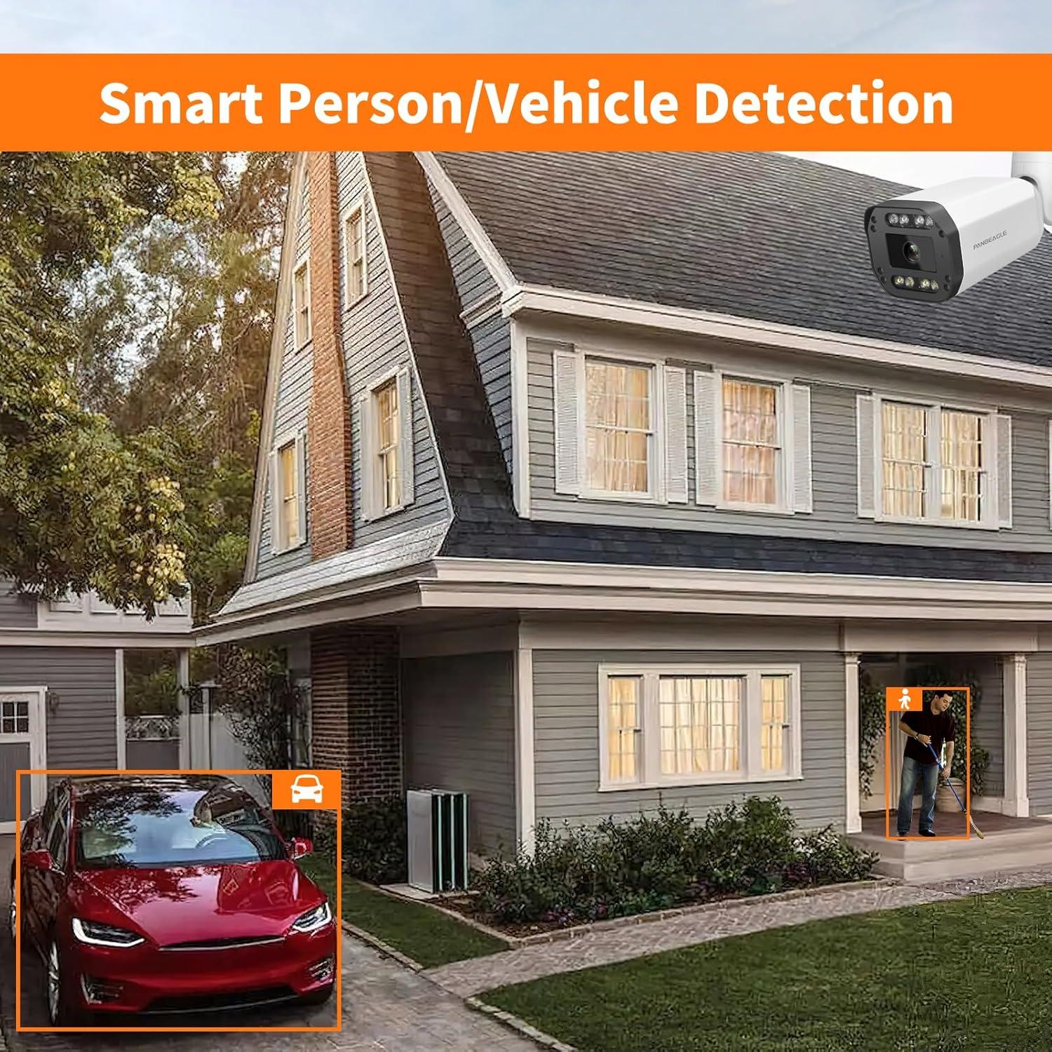 Cámara IP PoE PANOEAGLE 8MP Exterior Doble Luz 4K Zoom 5X