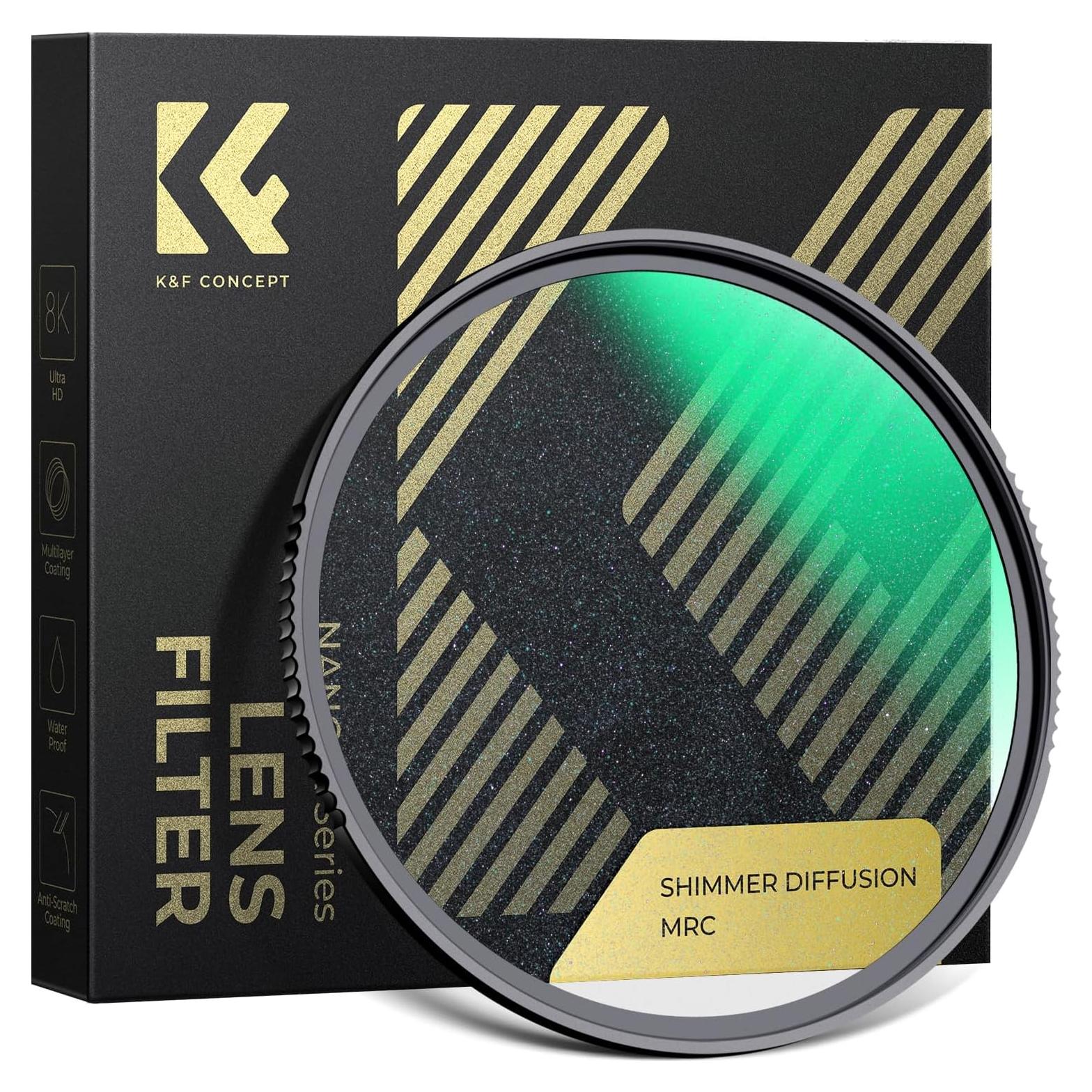 Filtro de Difusión Brillante K&F Concept 52mm Efecto Glimmer