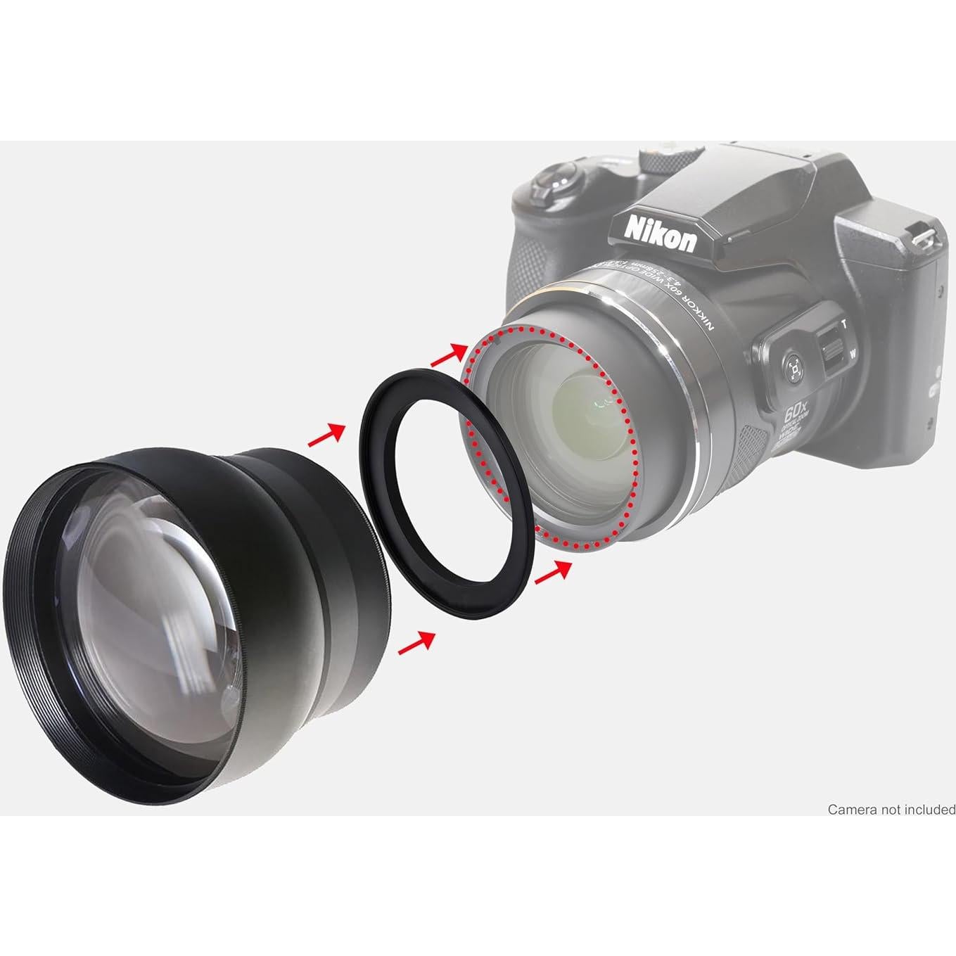 Lente de Conversión Tele 2.2x Hila Optics para Nikon B500
