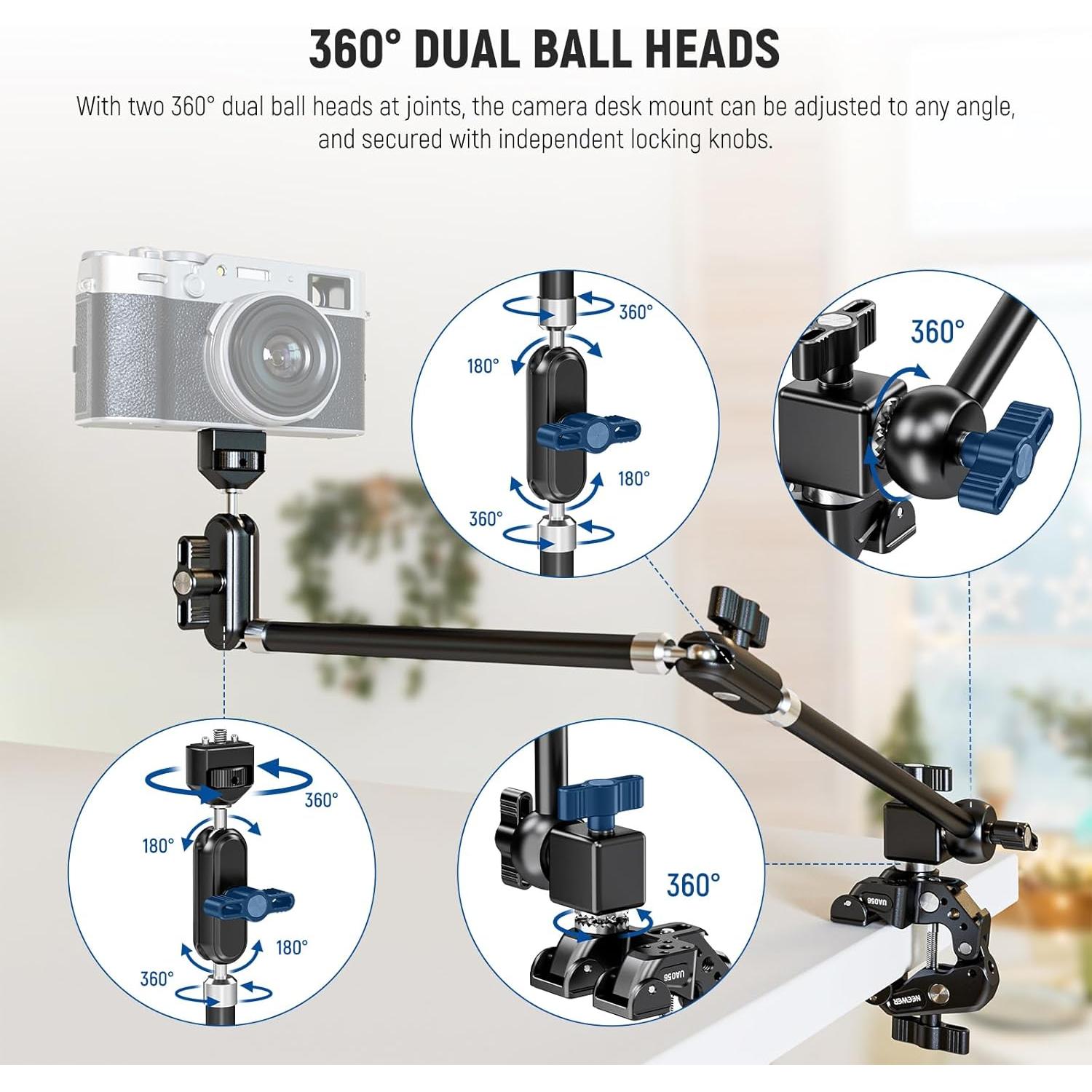 Brazo Mágico Articulado NEEWER UA056 75cm Soporte Cámara