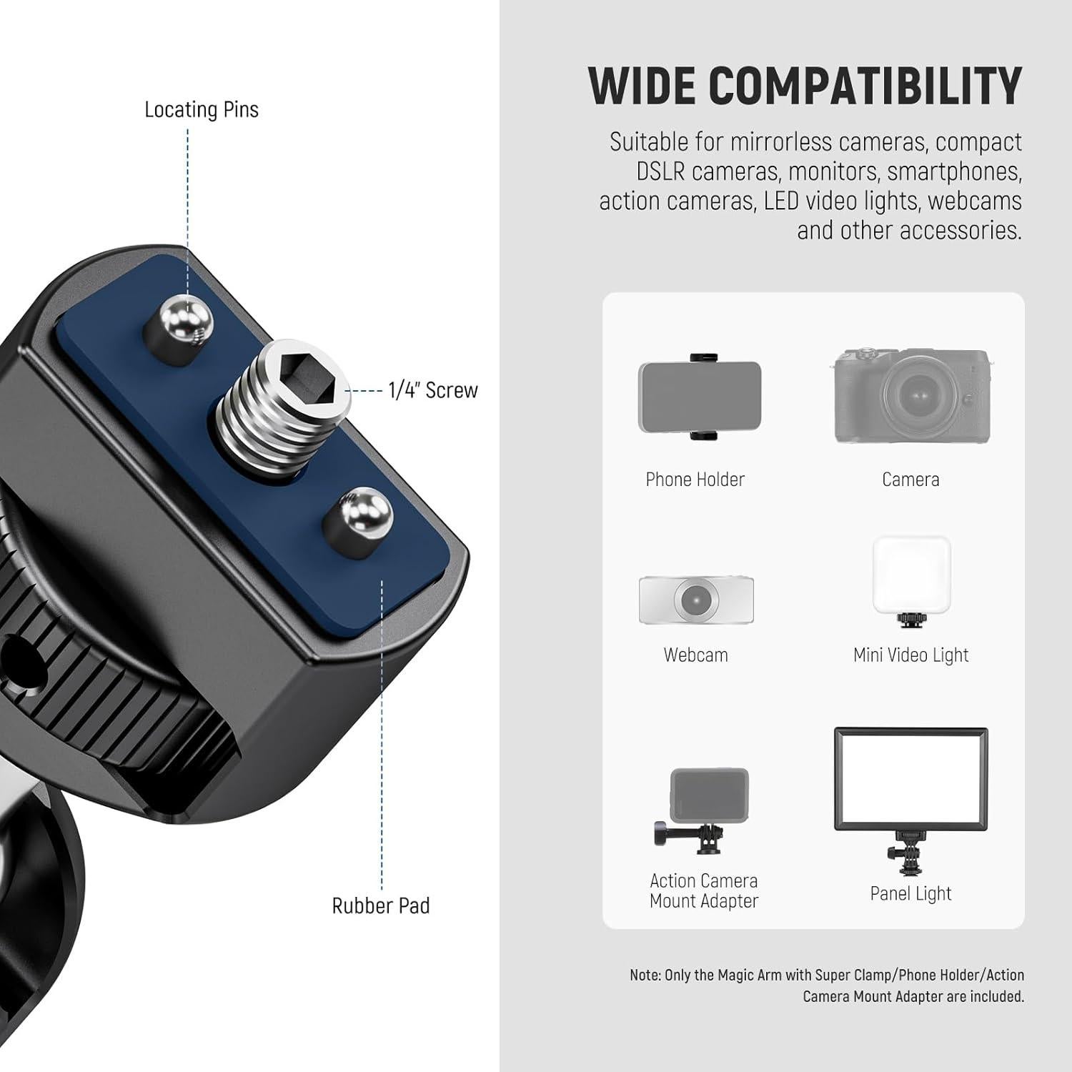 Brazo Mágico Articulado NEEWER UA056 75cm Soporte Cámara