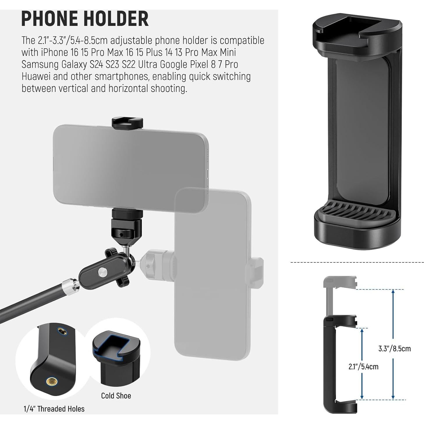 Brazo Mágico Articulado NEEWER UA056 75cm Soporte Cámara