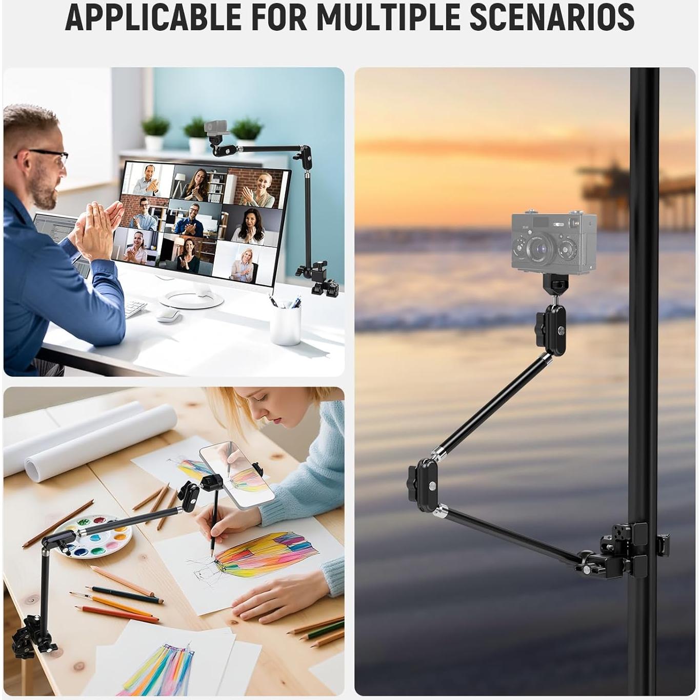 Brazo Mágico Articulado NEEWER UA056 75cm Soporte Cámara