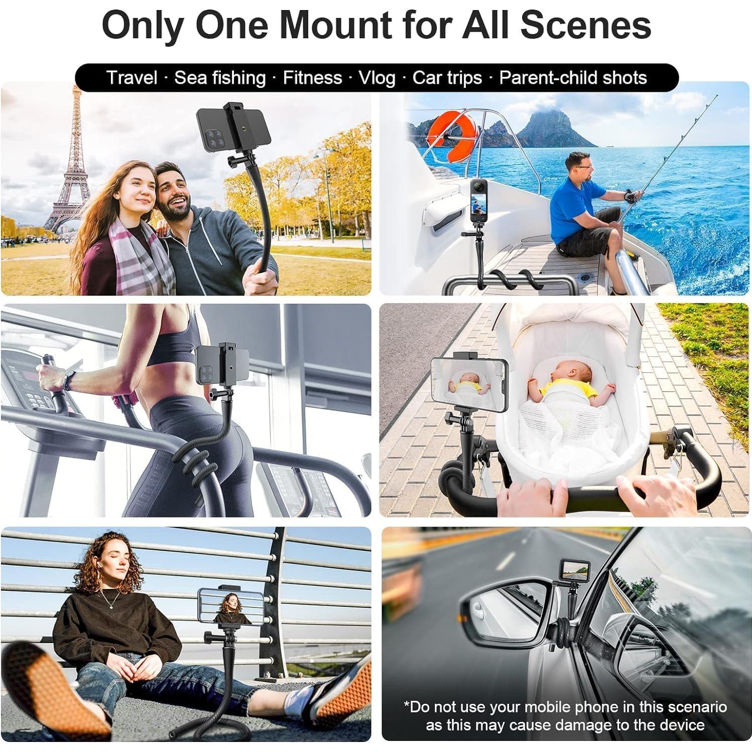 Soporte Flexible para Cámara REYGEAK con Abrazadera 52cm