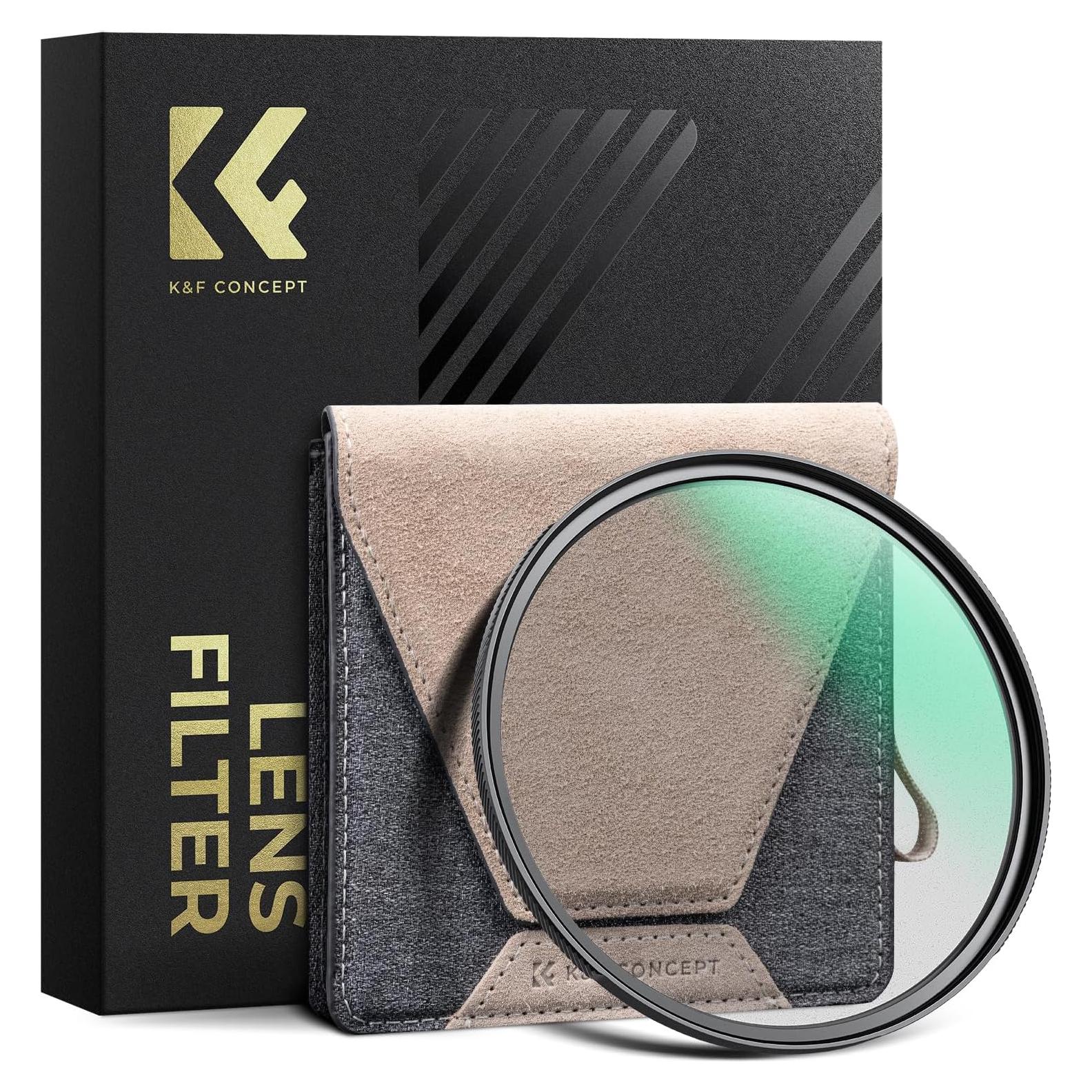 Filtro de Difusión Negra K&F CONCEPT 67mm 1/4 Efecto Cinemático