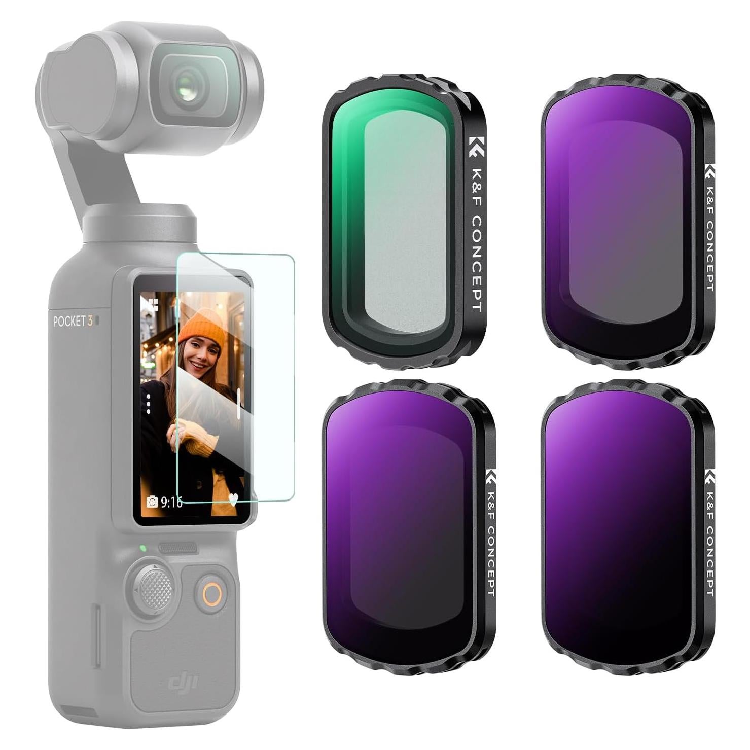 Filtro ND Magnético K&F Concept para DJI Osmo Pocket 3
