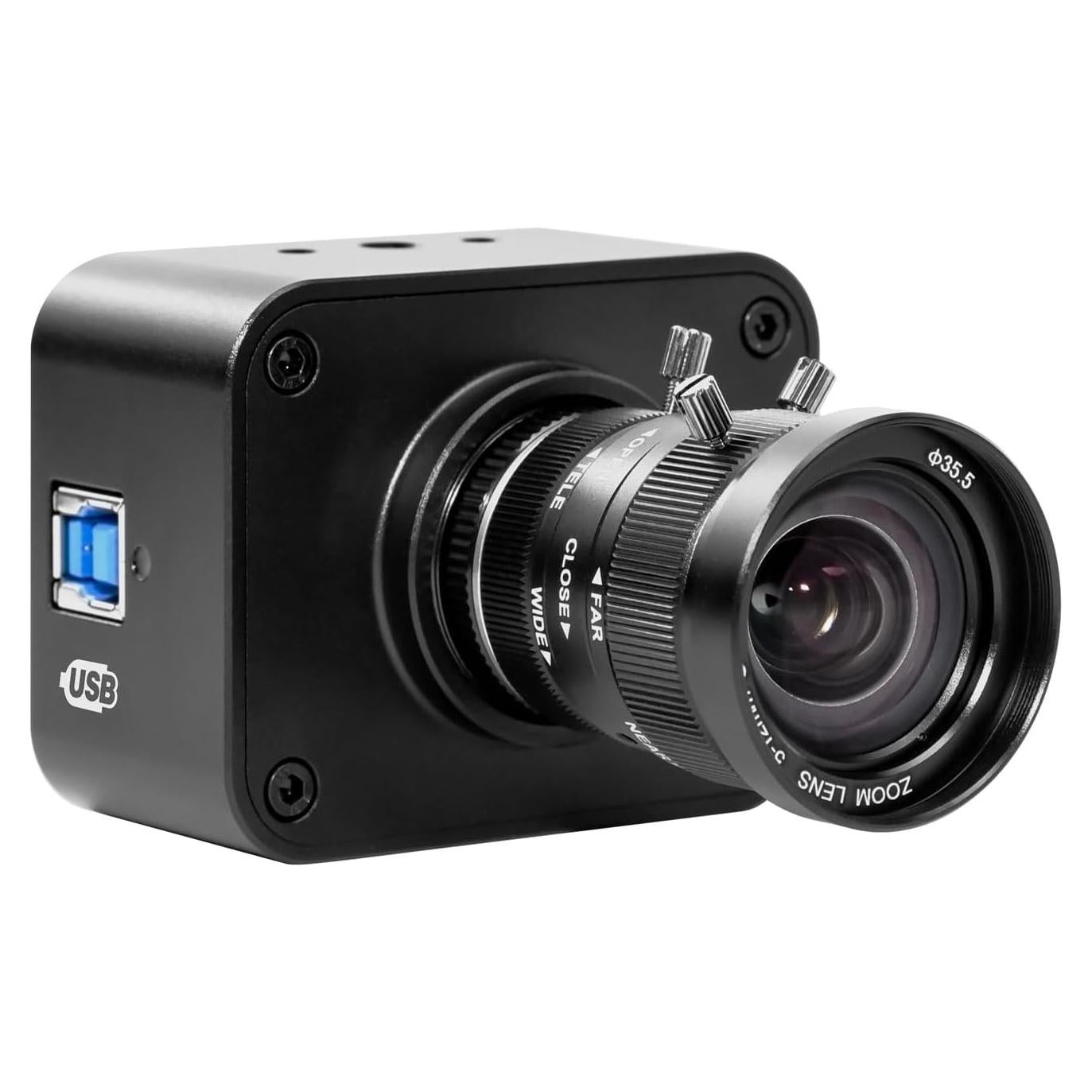 Cámara Web MOKOSE UC30S 4K USB3.0 Lente Varifocal 5-12mm