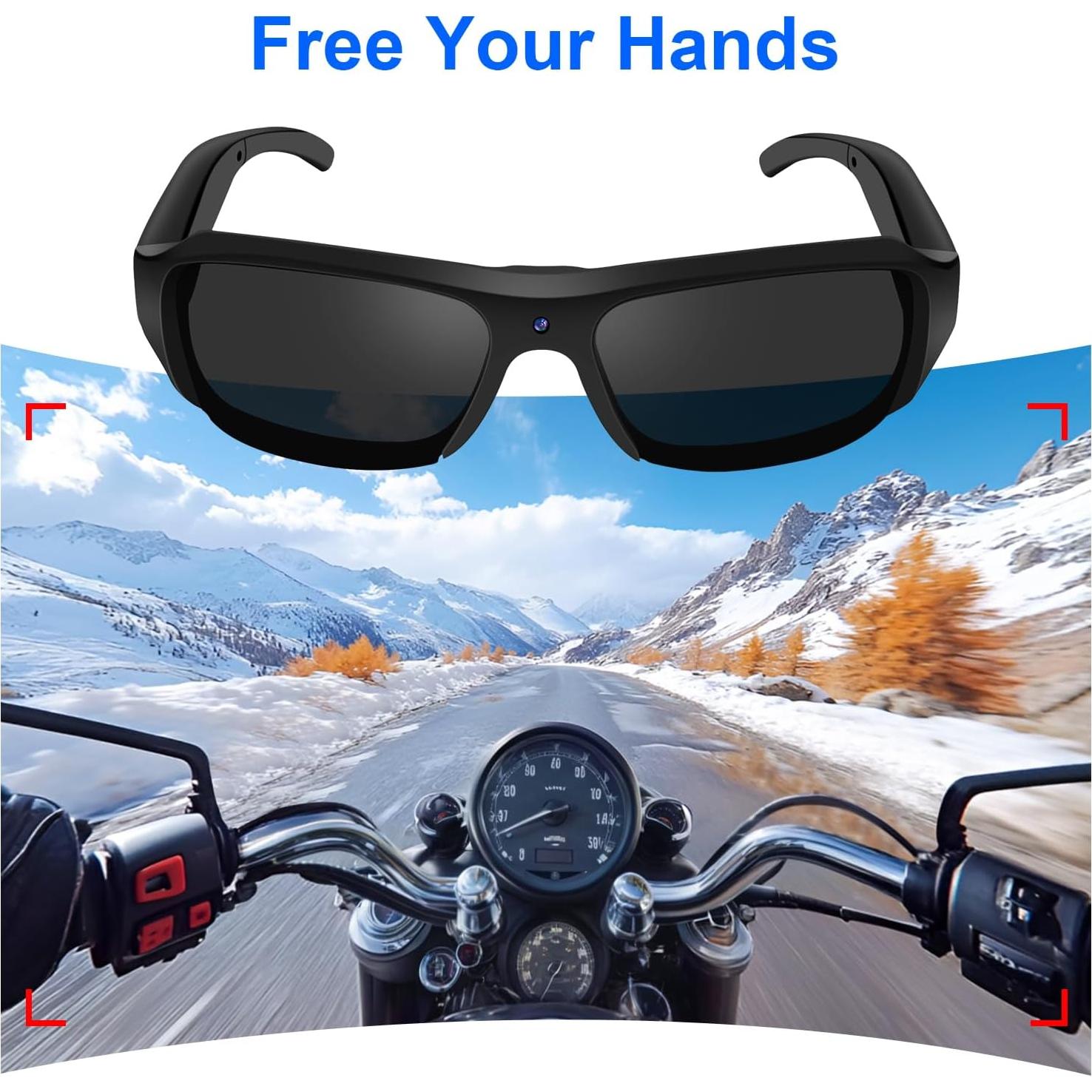 Gafas de Sol con Cámara Genérico HD 1080P Lentes Polarizadas