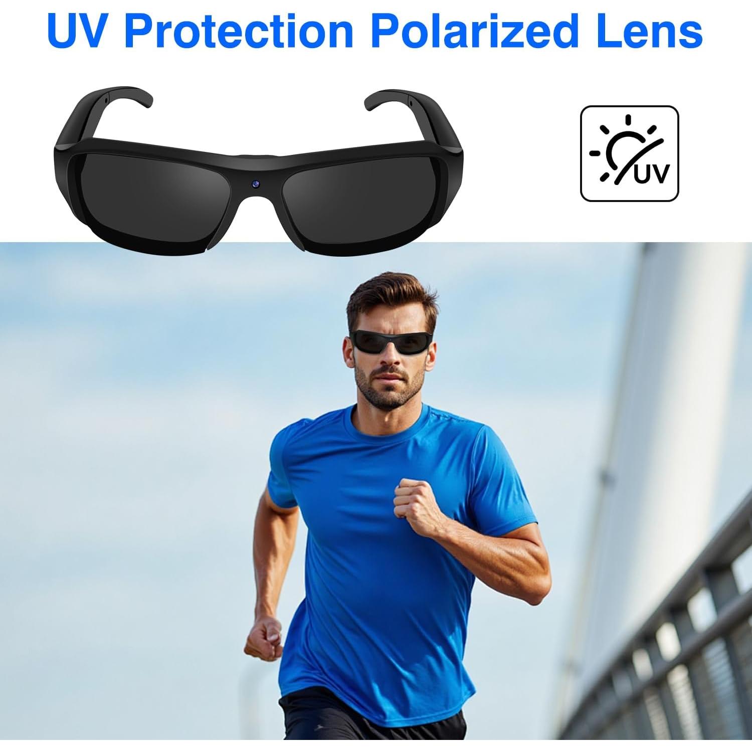 Gafas de Sol con Cámara Genérico HD 1080P Lentes Polarizadas