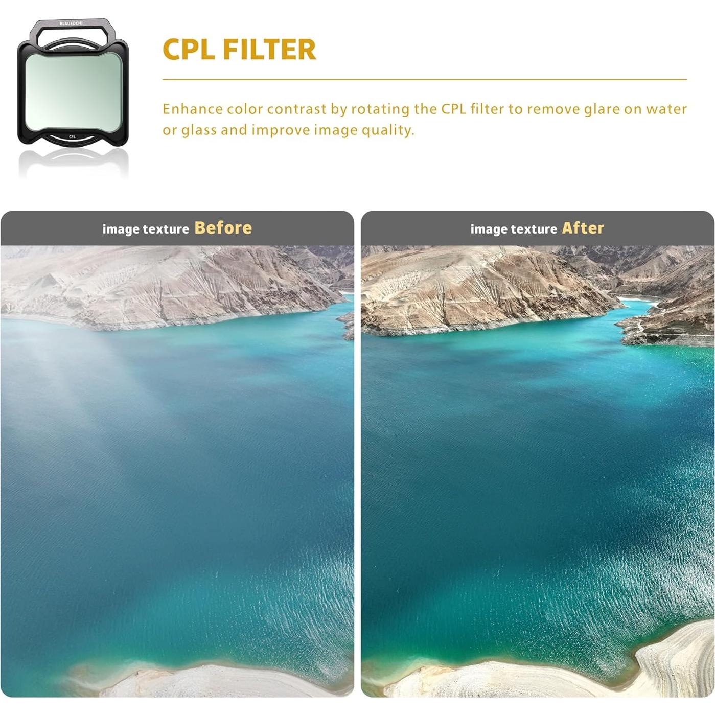 Juego de Filtros ND UV CPL para Drones DJI O4 AVATA 3-Pack